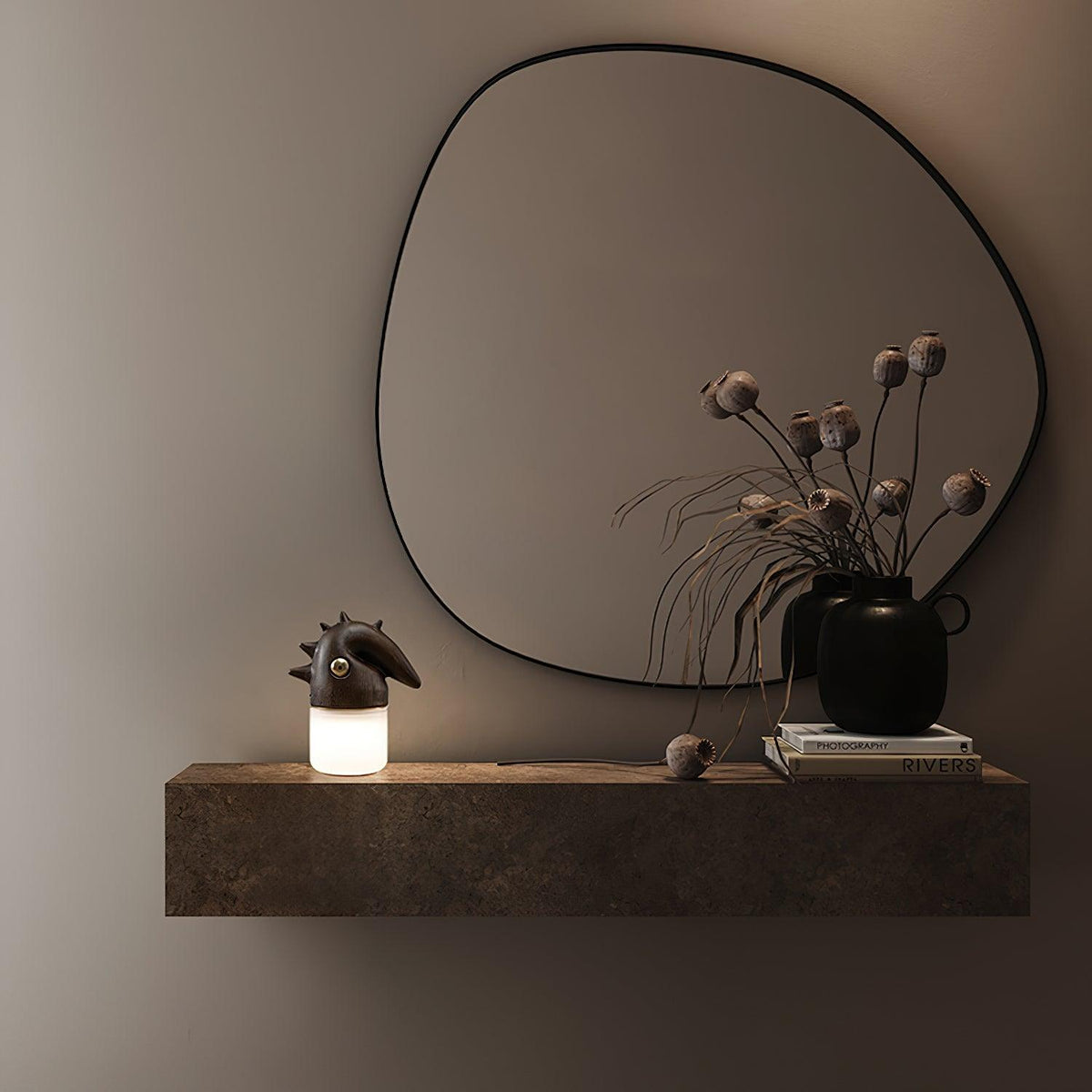 Jerry Contemporary Wood Table Lamp
