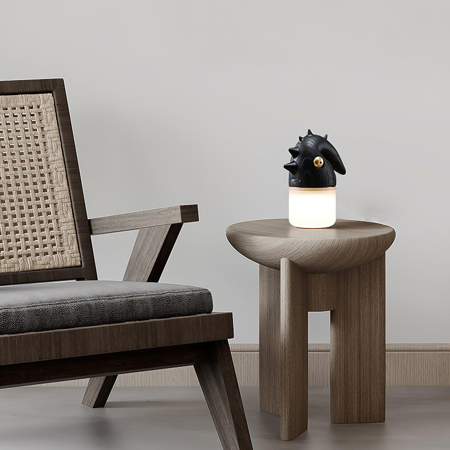 Jerry Contemporary Wood Table Lamp