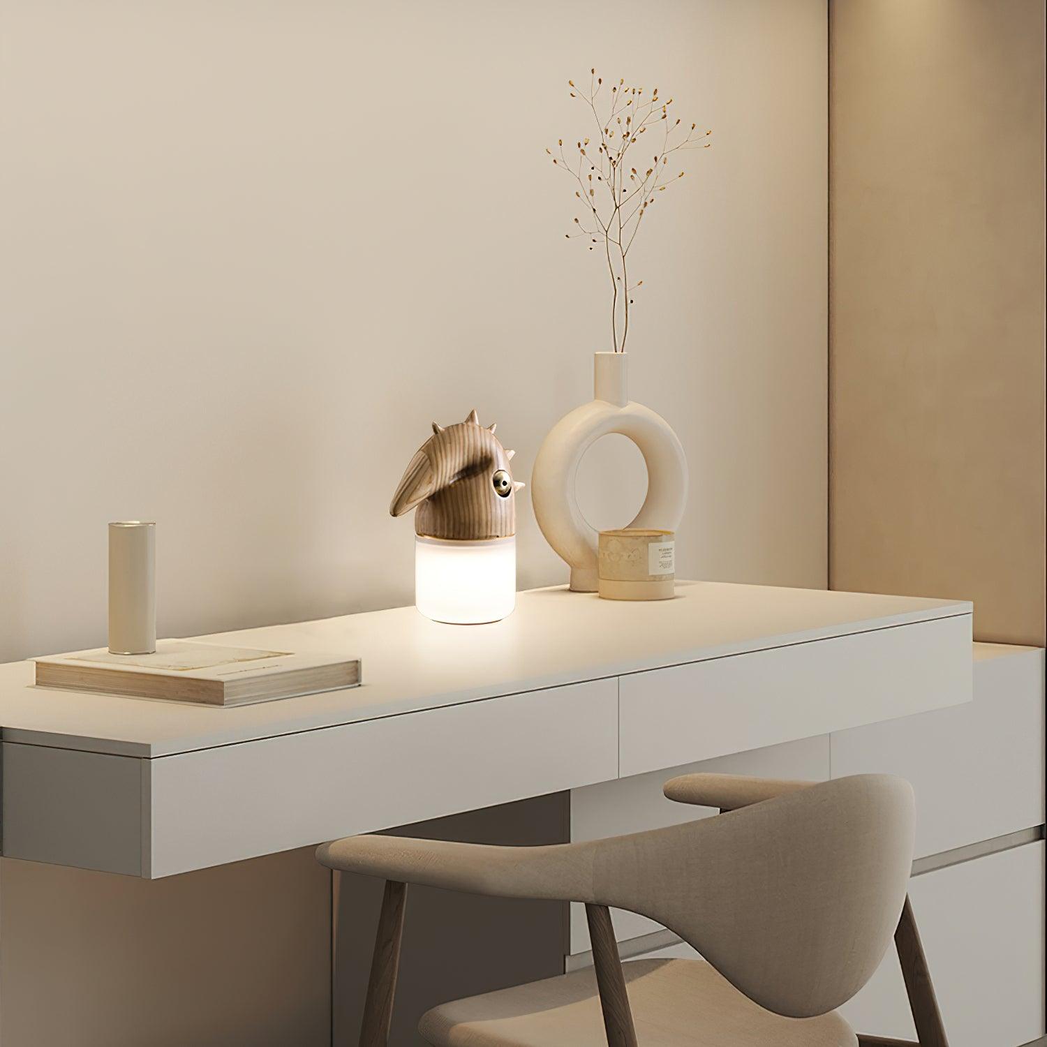 Jerry Contemporary Wood Table Lamp