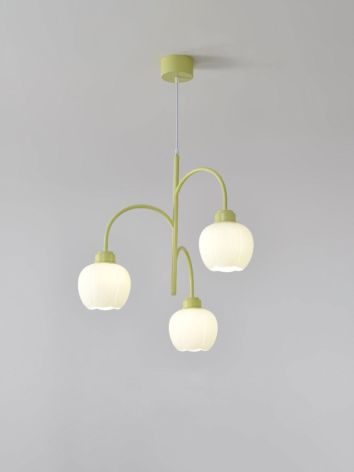 Pane Chandelier Flower Petal Modern