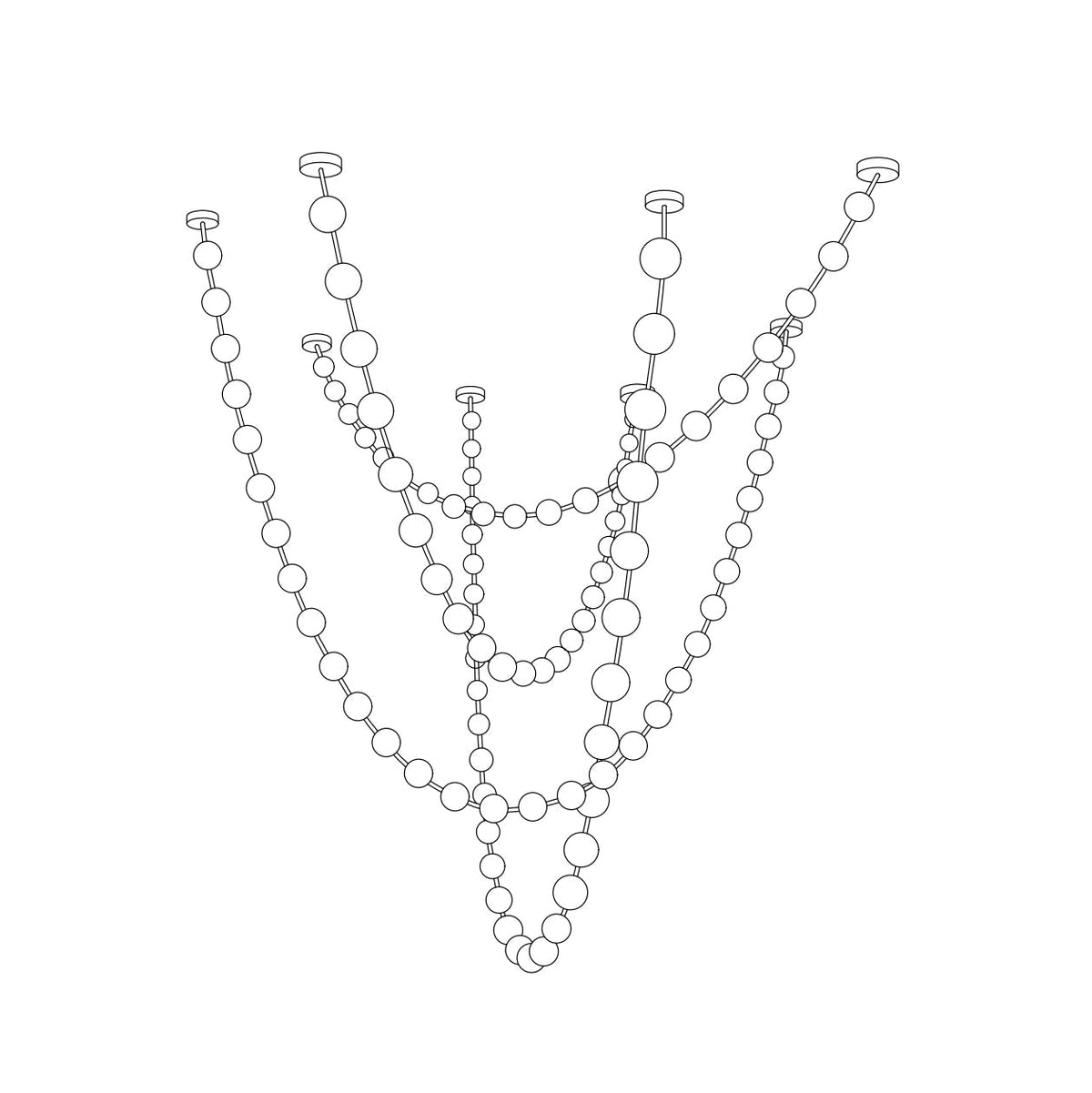 Lindencourt Strand Necklace Chandelier