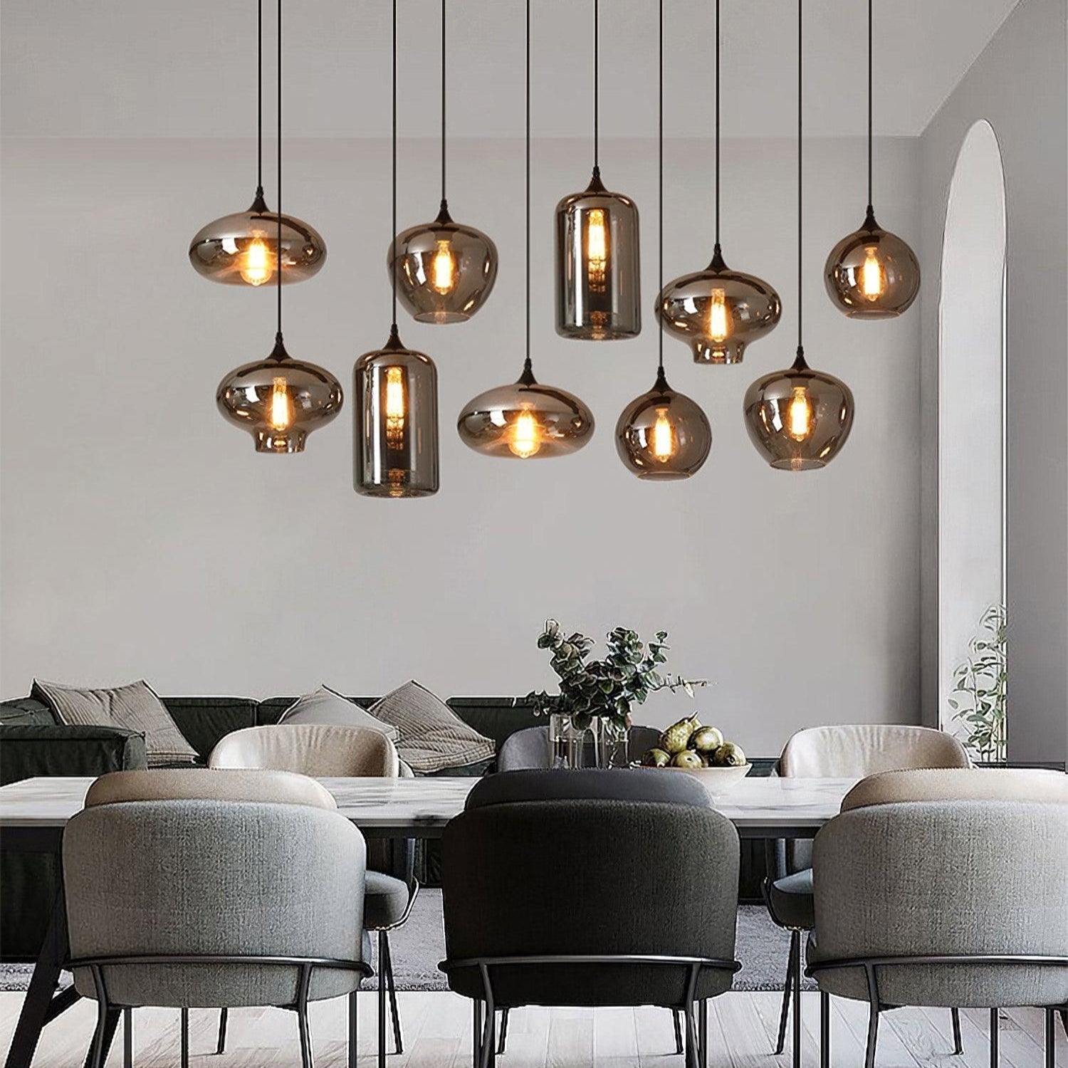 Talis Glass Industrial Chic Pendant Light