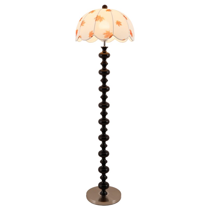 Autumn Wood Fabric Elegant Floor Lamp
