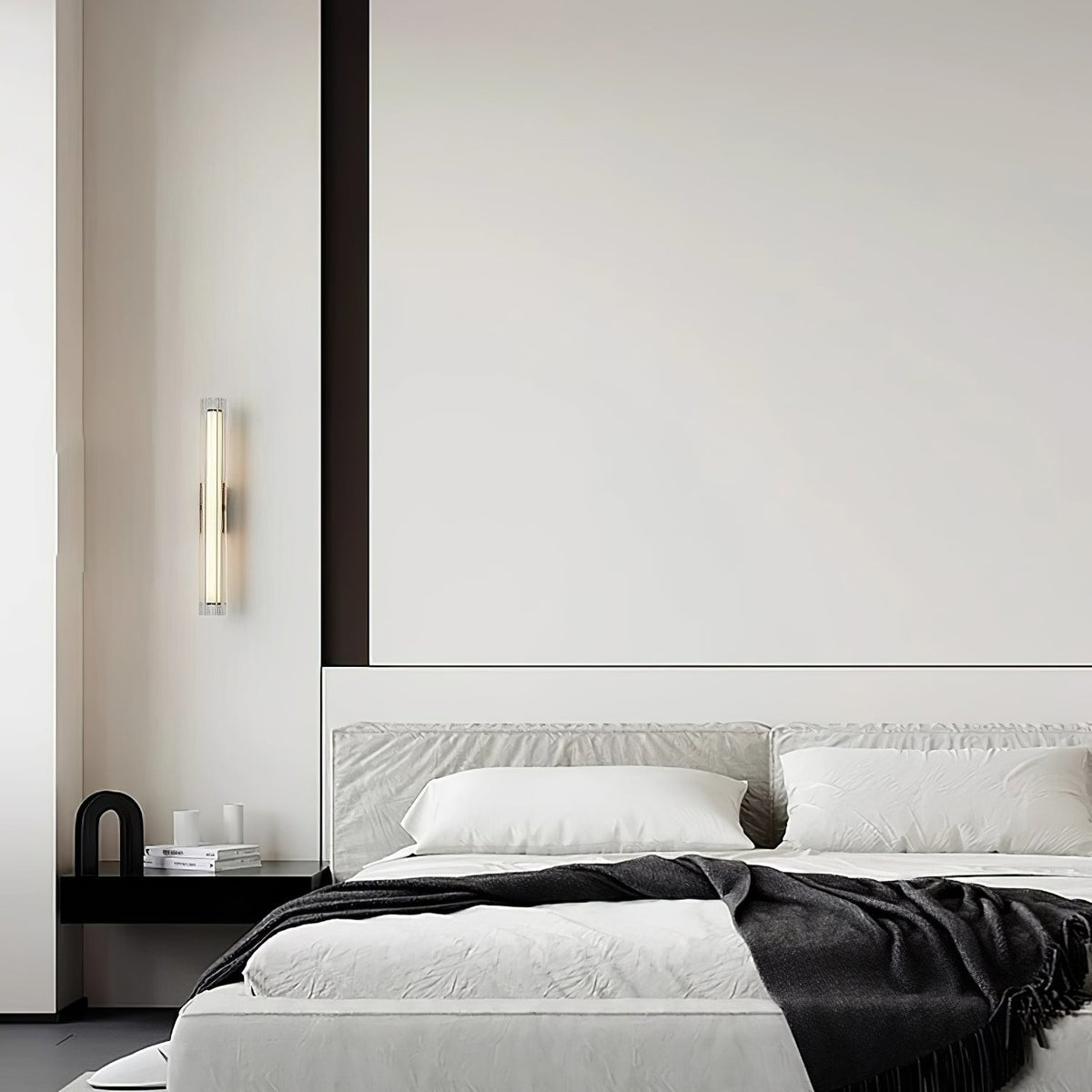 Corv Glass Contemporary Wall Lamp