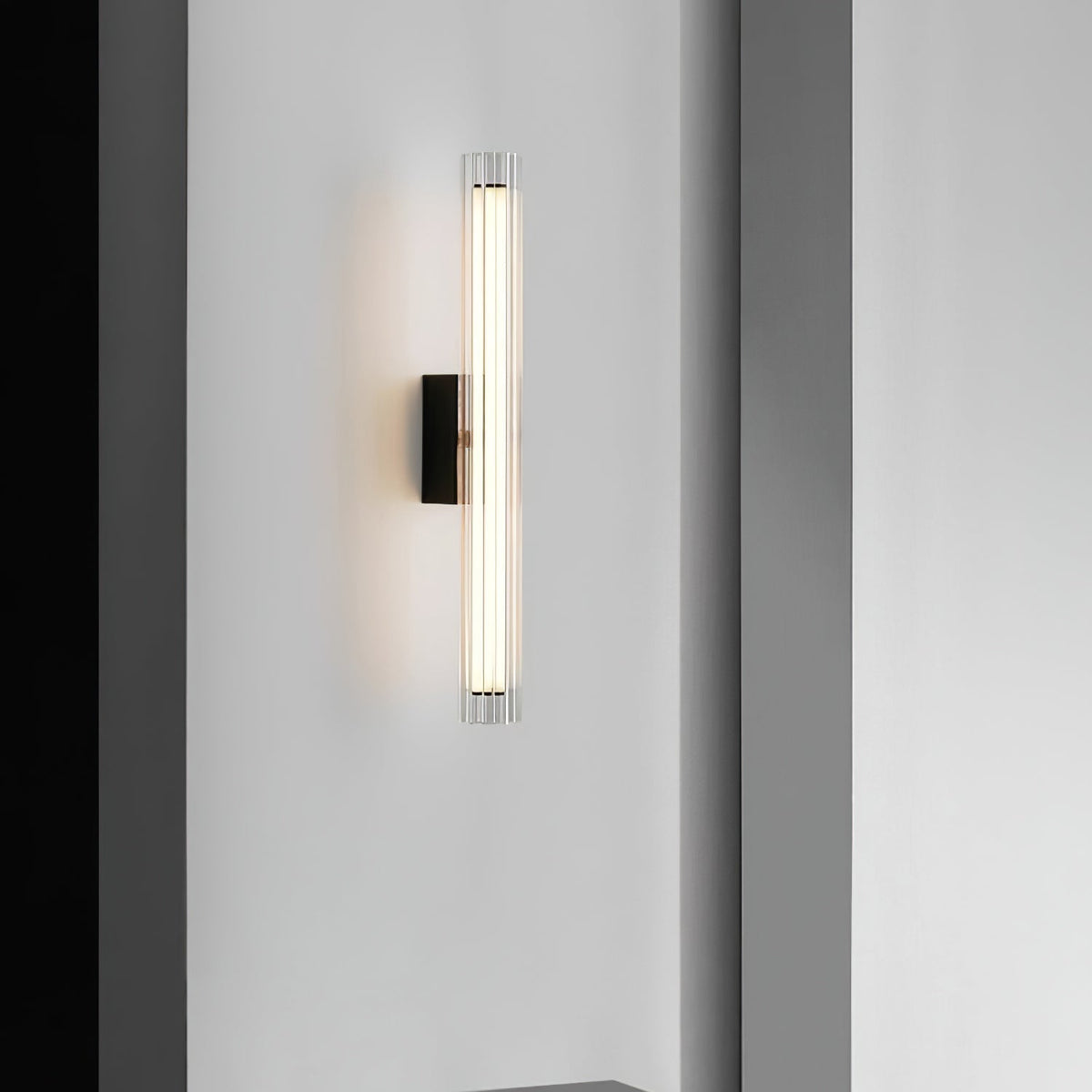 Corv Glass Contemporary Wall Lamp