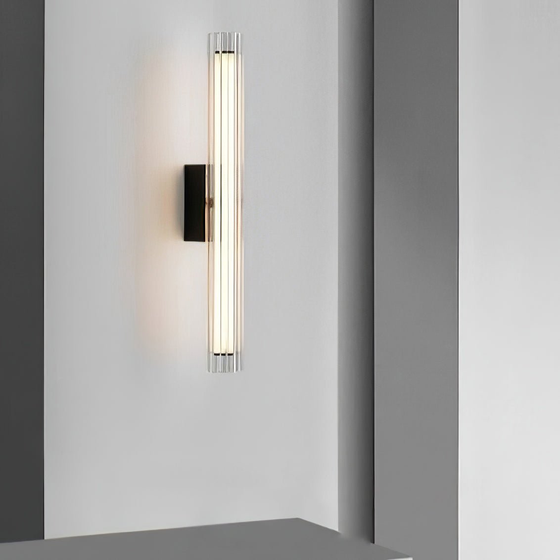 Corv Glass Contemporary Wall Lamp