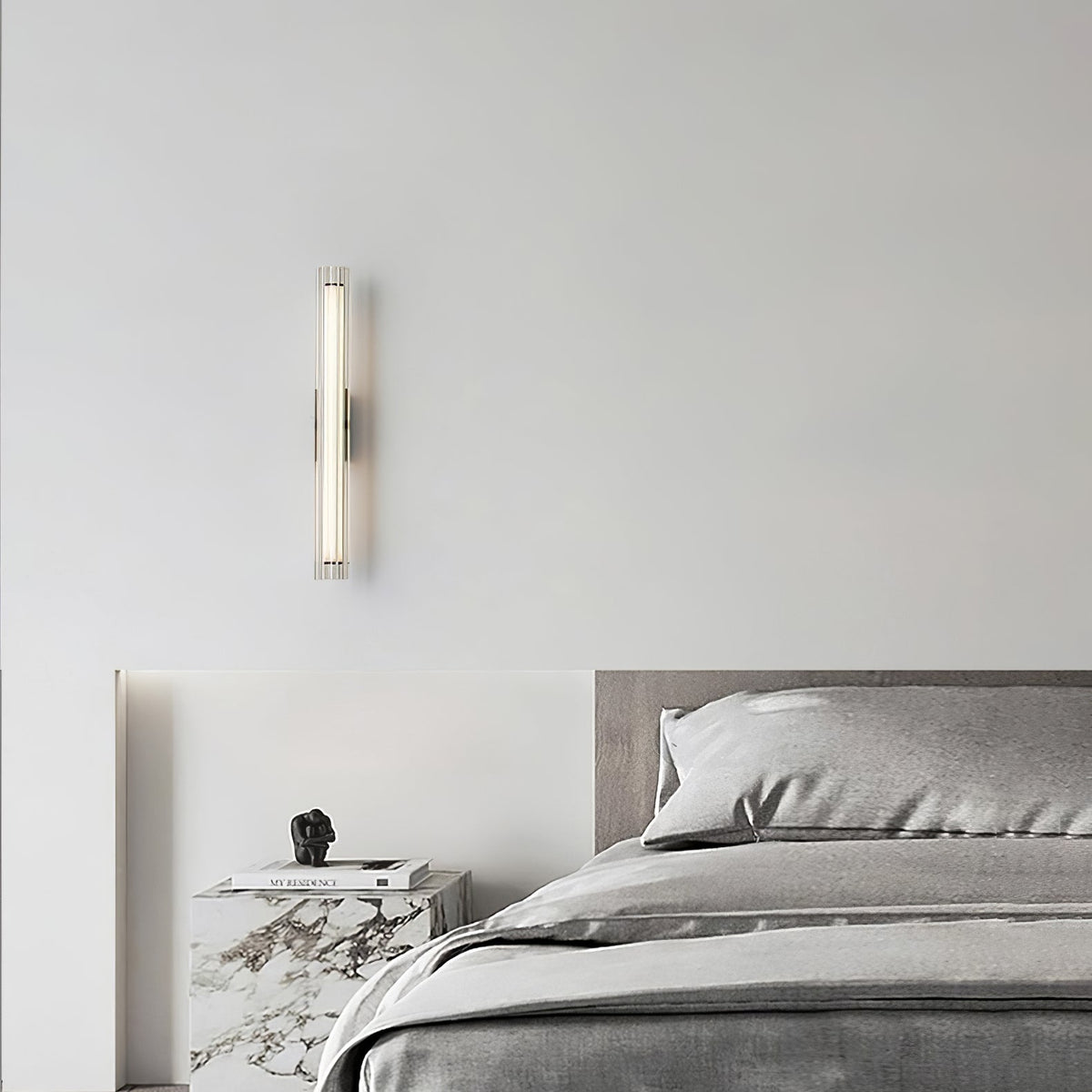 Corv Glass Contemporary Wall Lamp