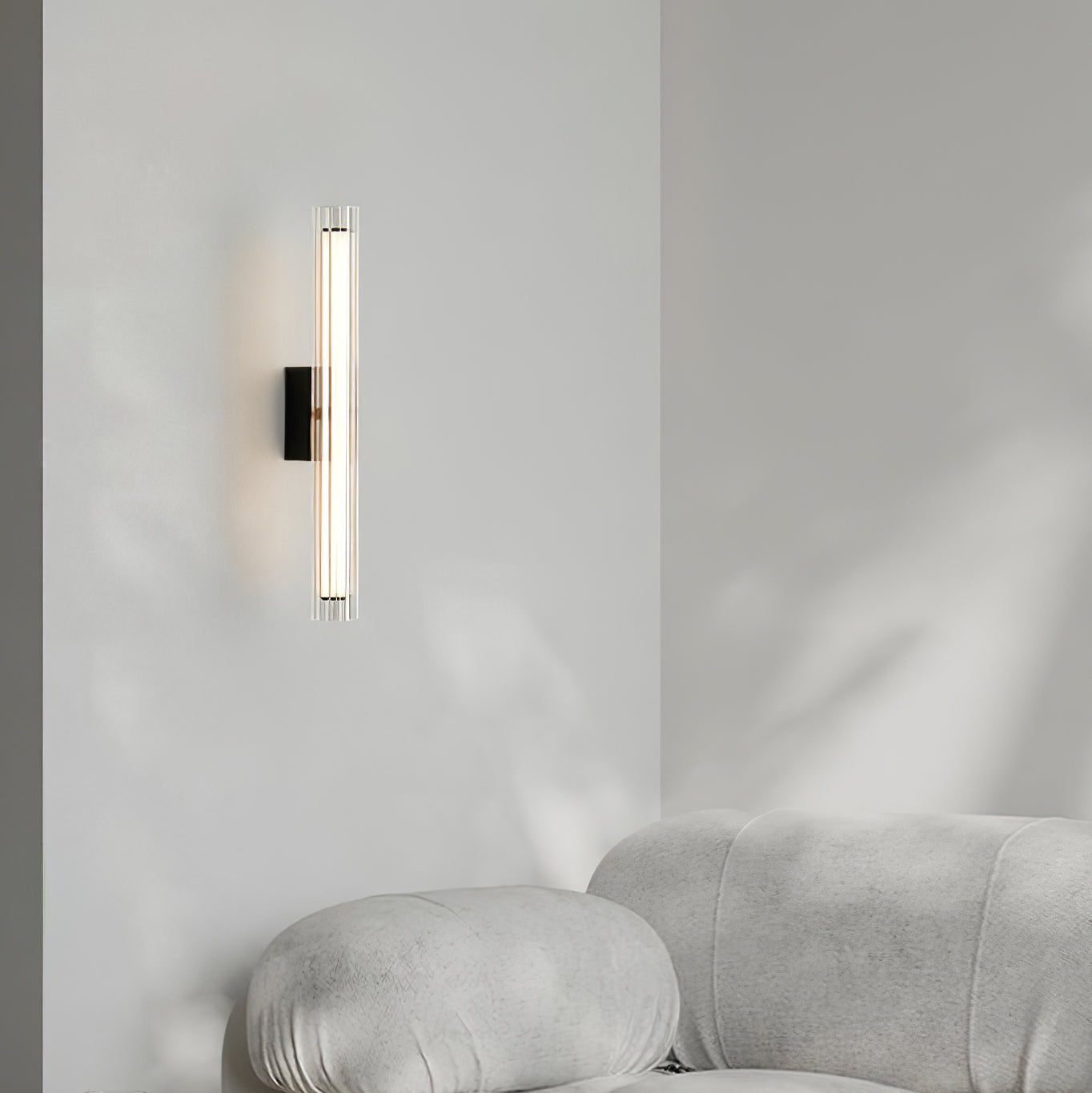 Corv Glass Contemporary Wall Lamp