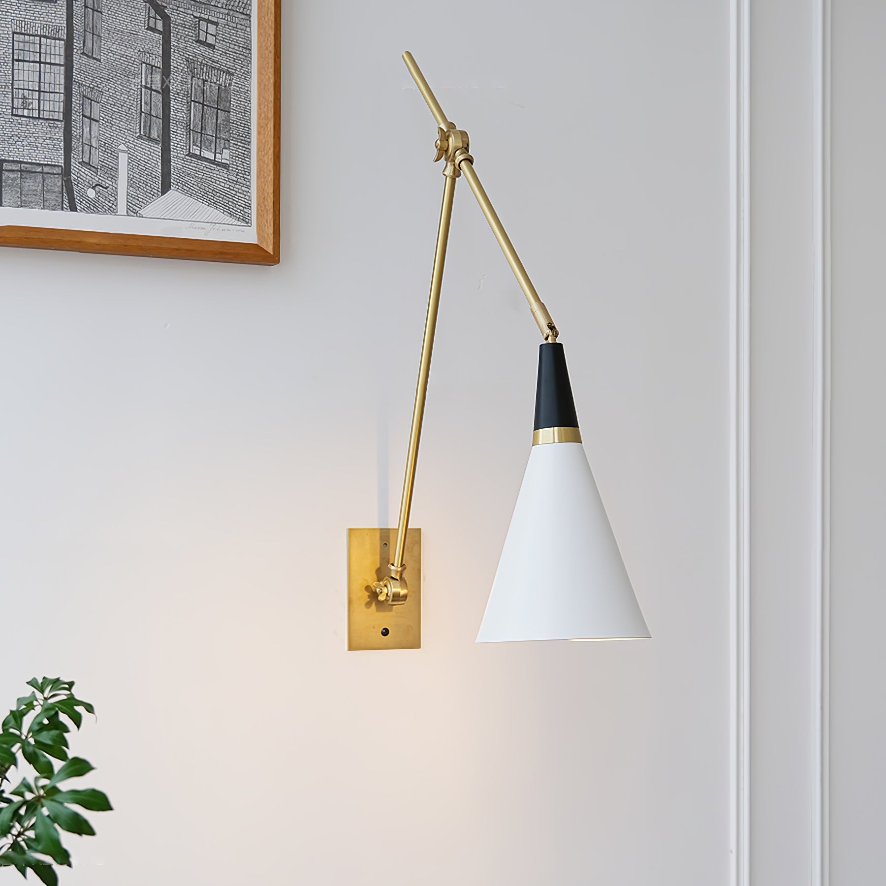 Isro Vintage Industrial Glass Wall Lamp