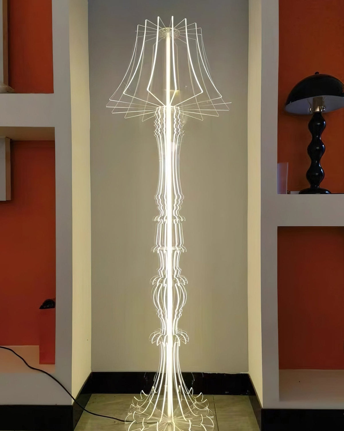 Elmariel Sculptural Acrylic Table Lamp