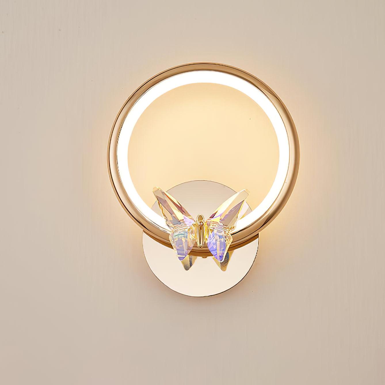 Ersoren Magic Butterfly Crystal Wall Light