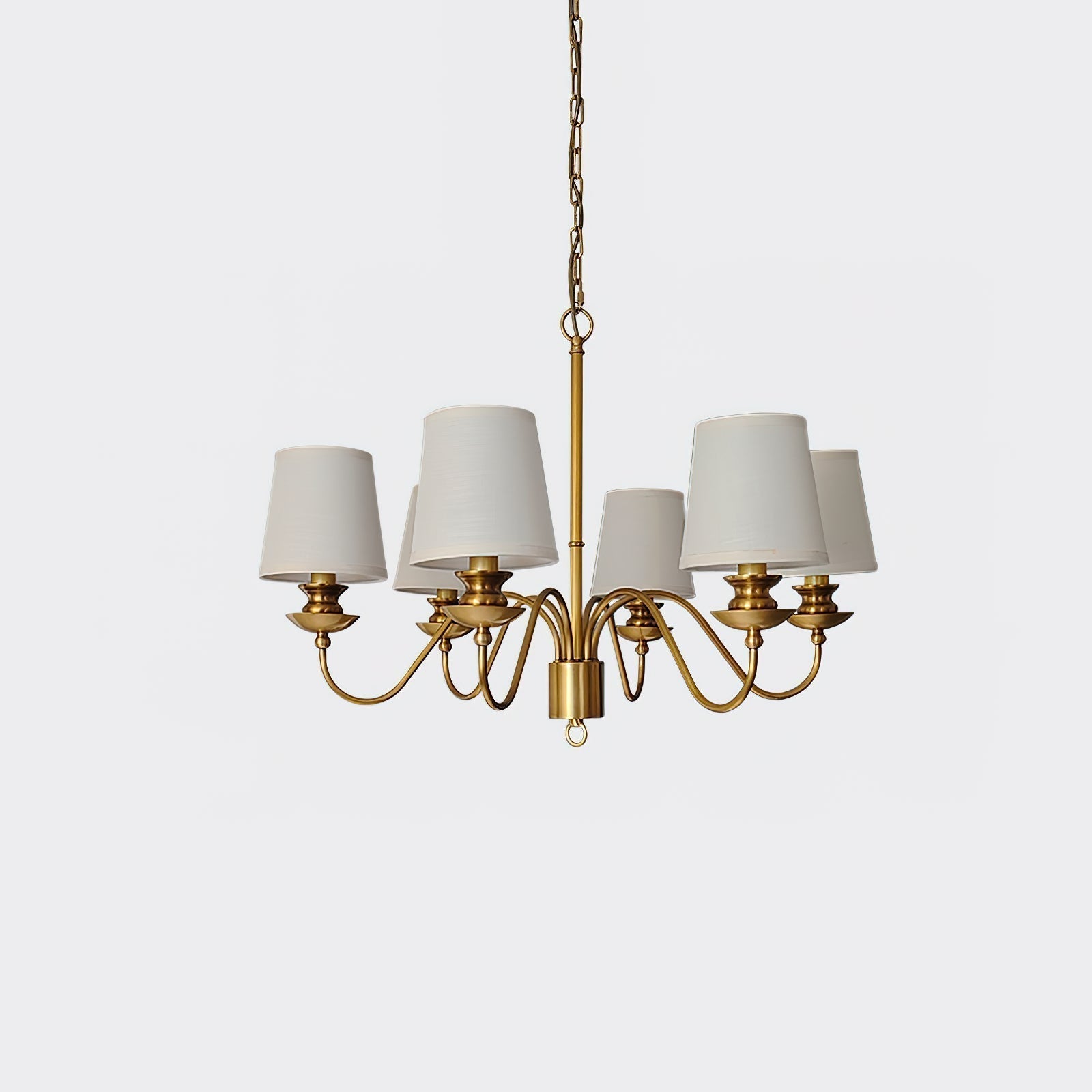 Imiryra Postmodern Luxury Brass Fabric Chandelier