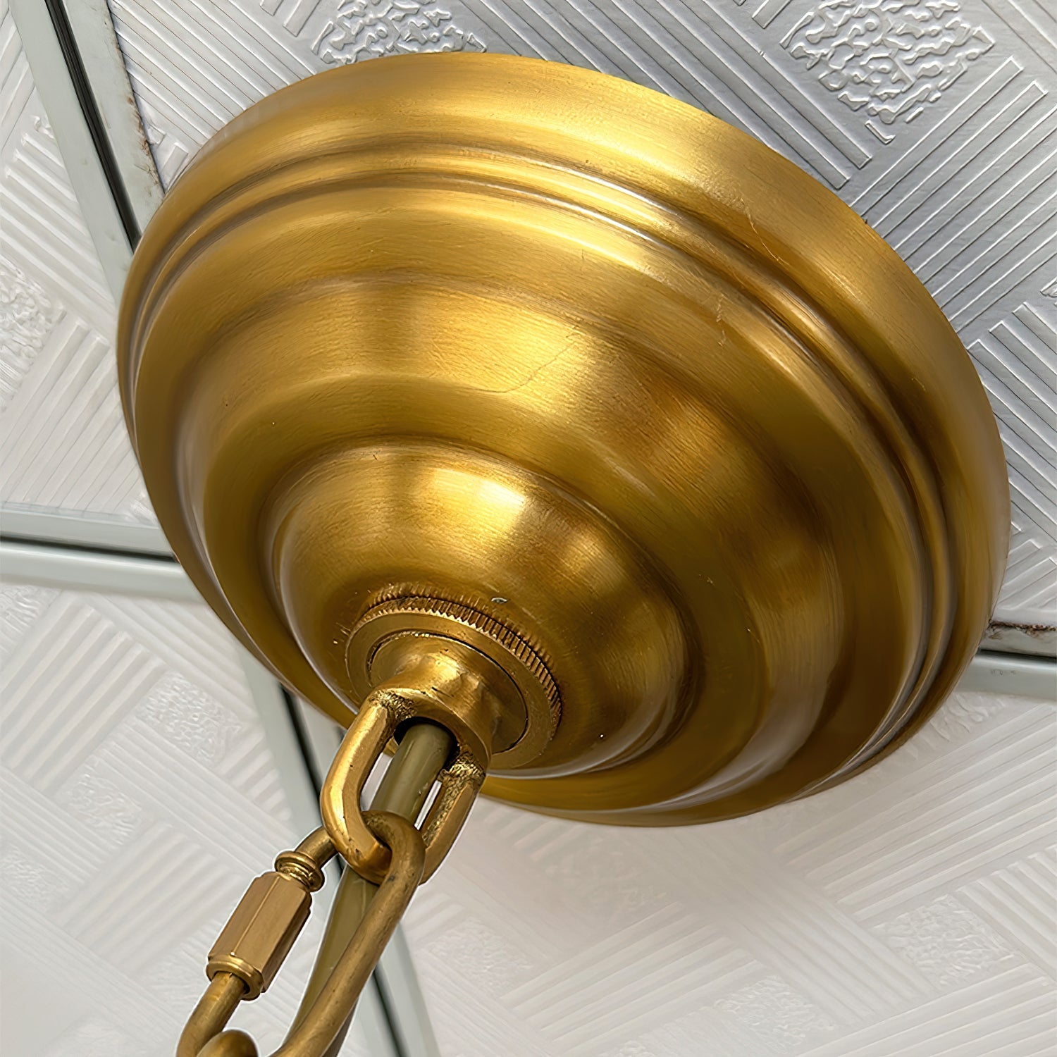 Imiryra Postmodern Luxury Brass Fabric Chandelier
