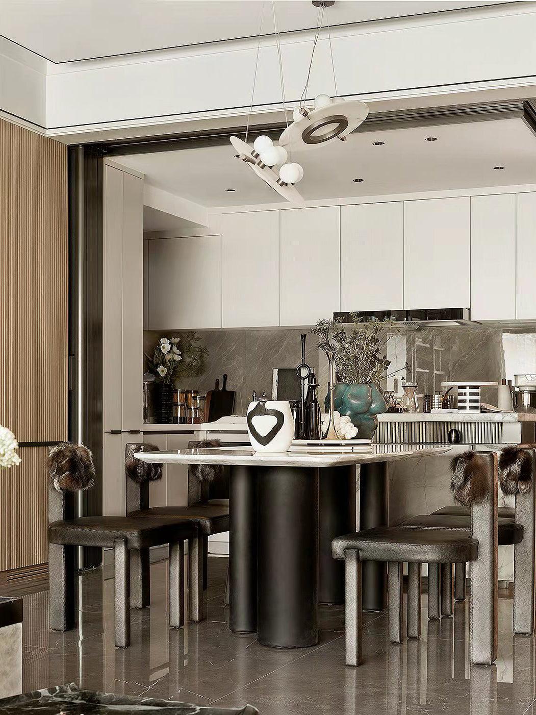 Imirila Disc Shaped Glass Pendant Light