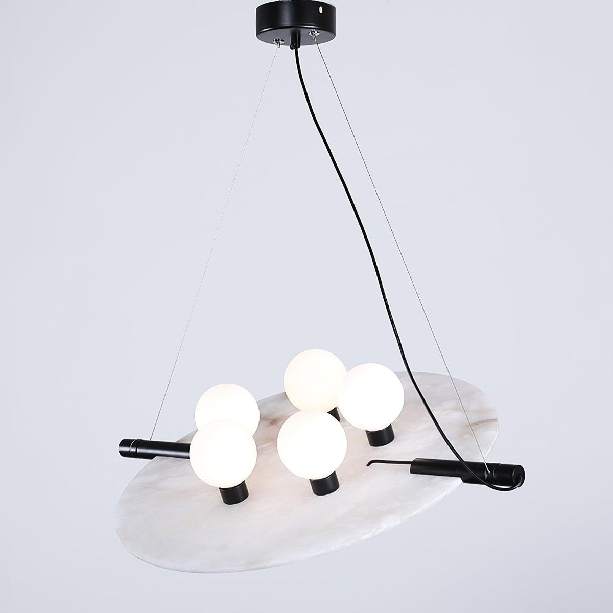 Imirila Disc Shaped Glass Pendant Light