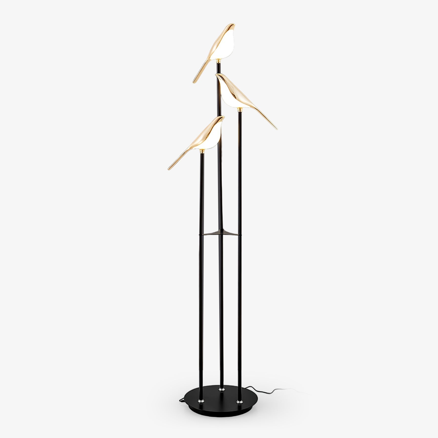 Vont Art Deco Brass Floor Lamp