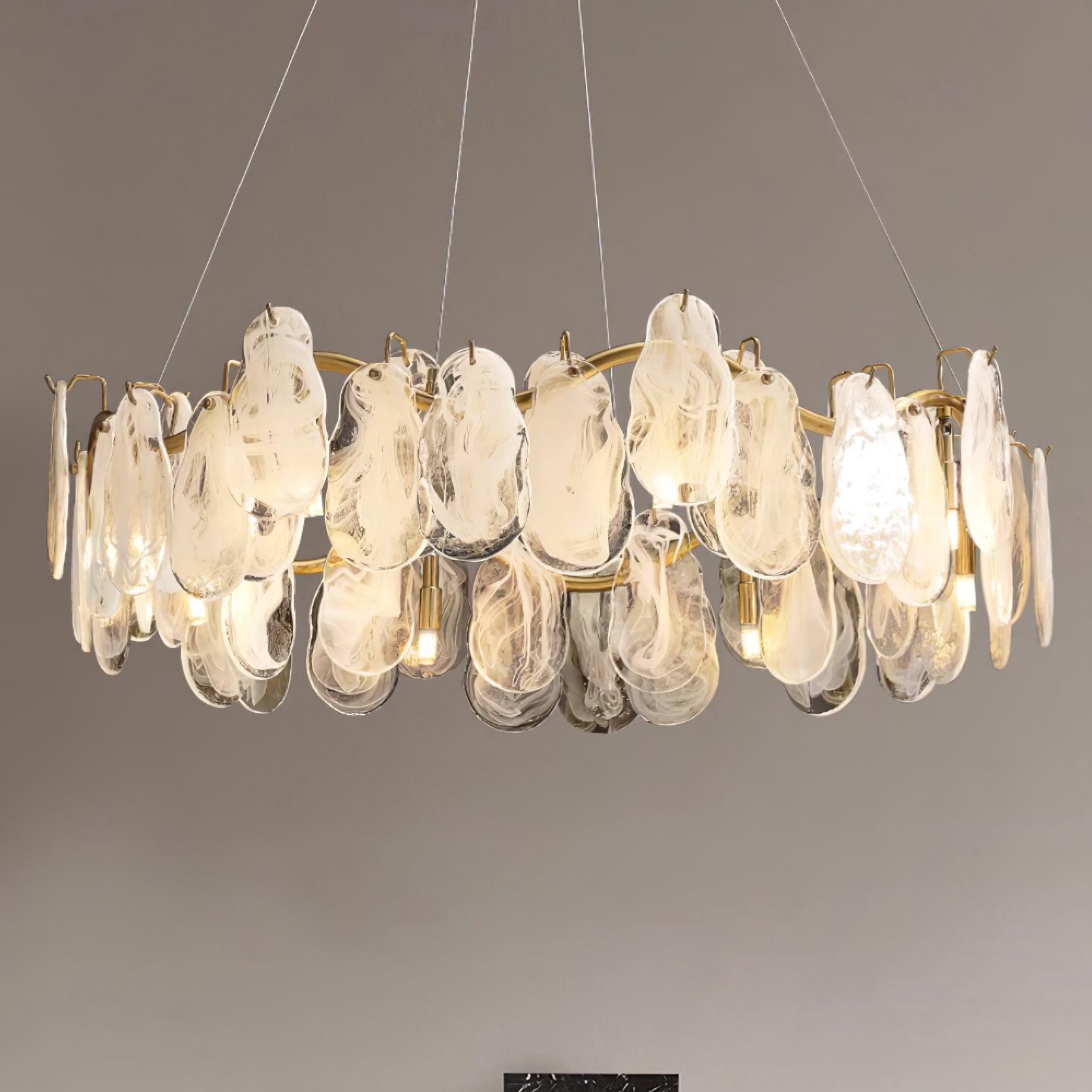 Veliselle Chandelier Cloud Glass Panels