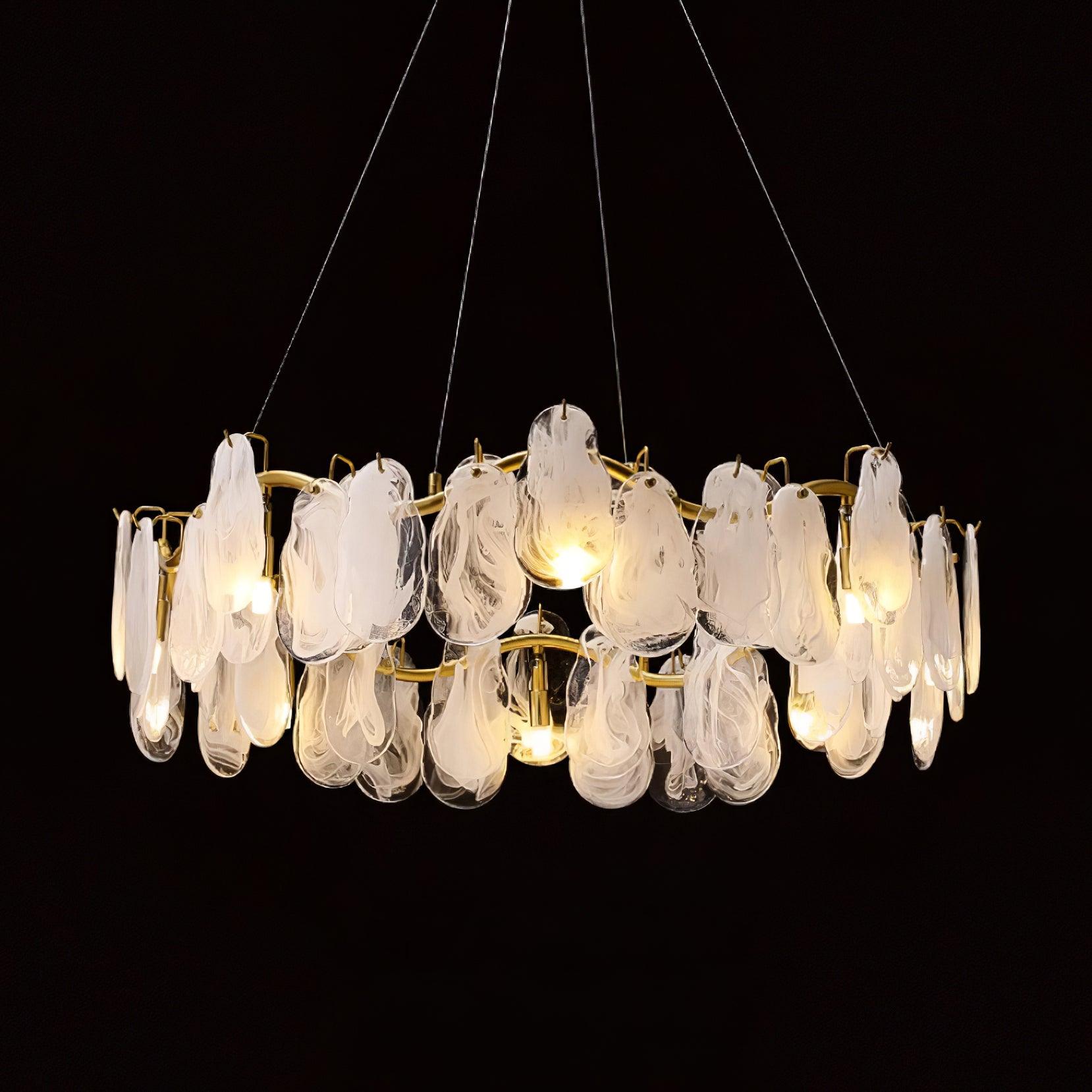 Veliselle Chandelier Cloud Glass Panels
