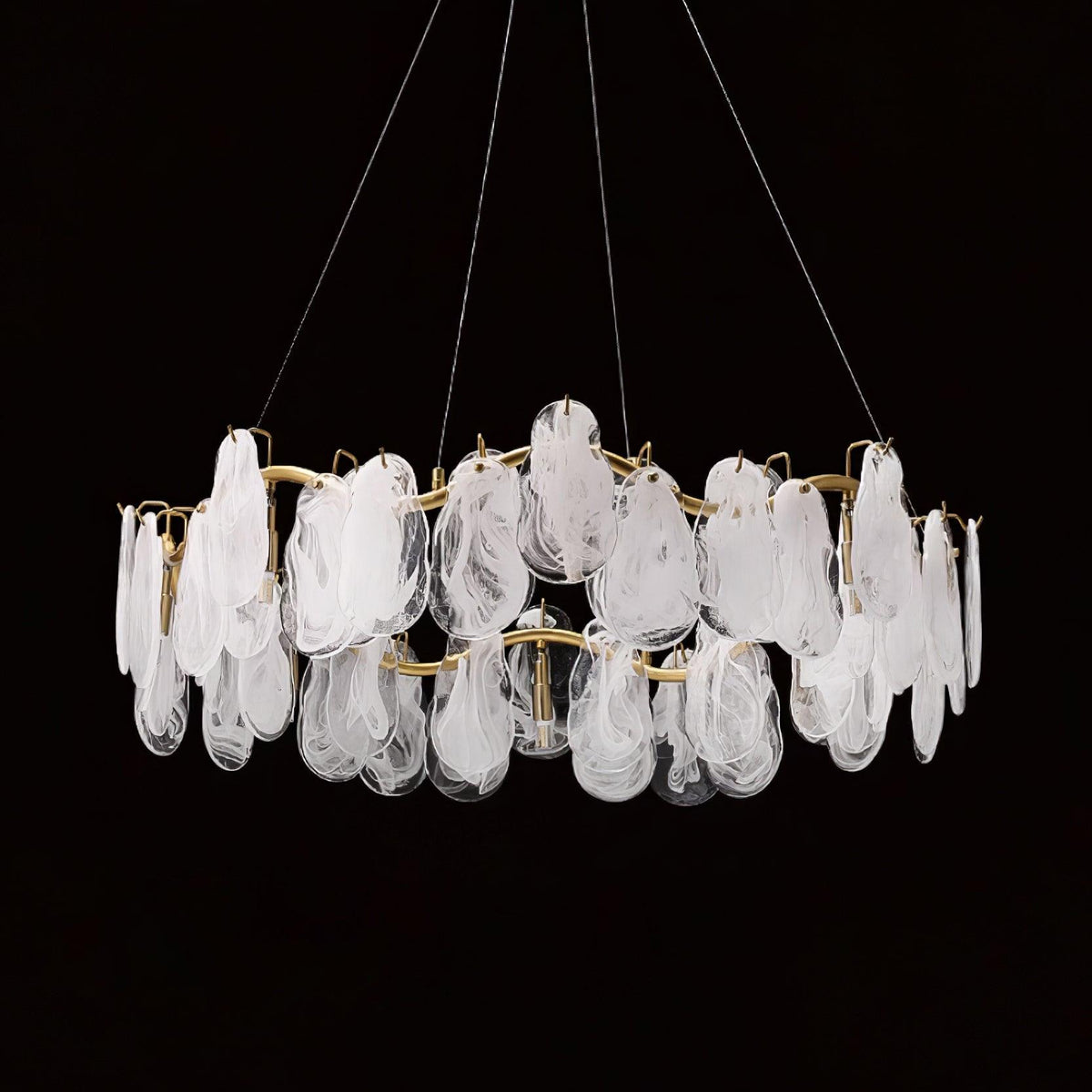 Veliselle Chandelier Cloud Glass Panels