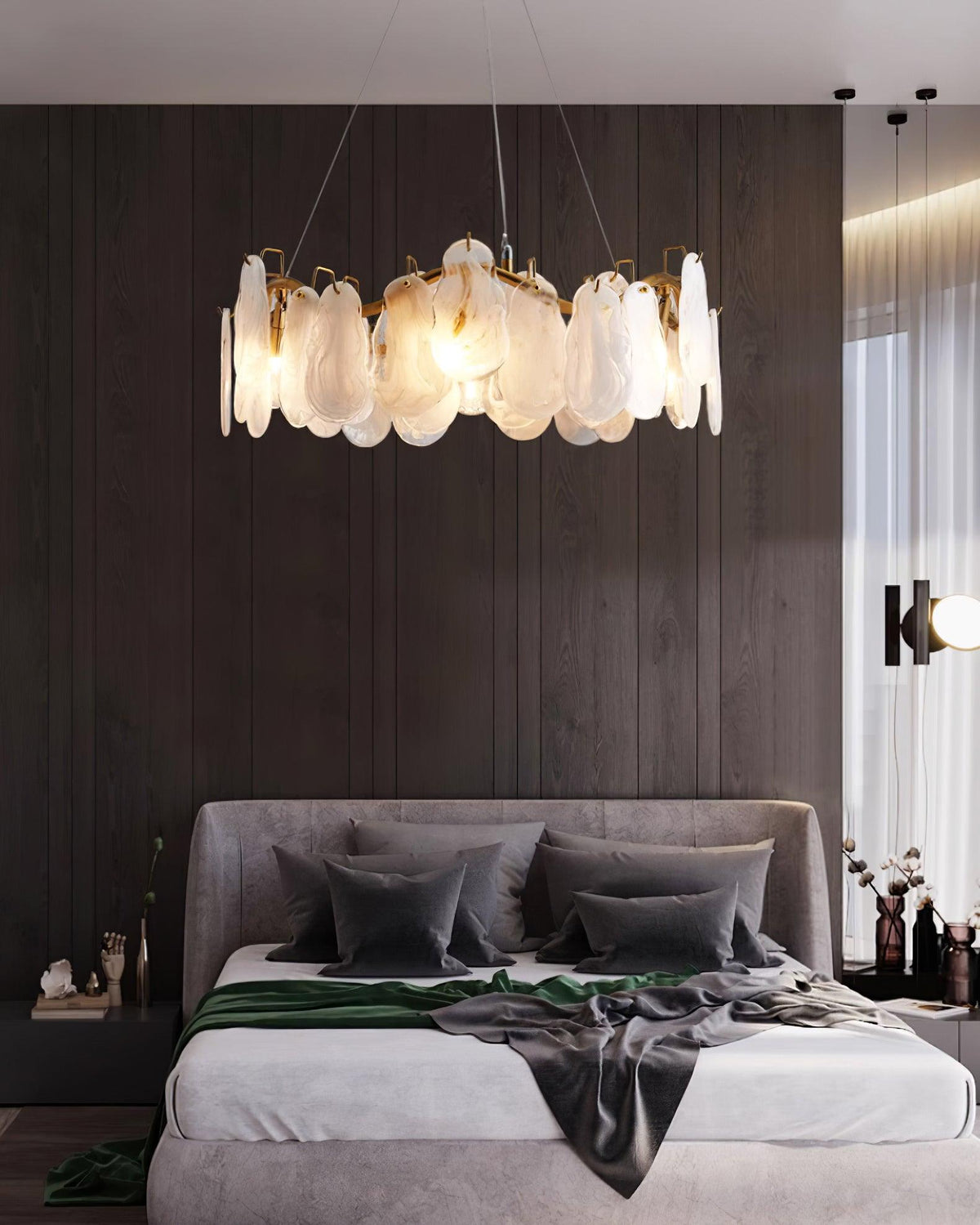 Veliselle Chandelier Cloud Glass Panels