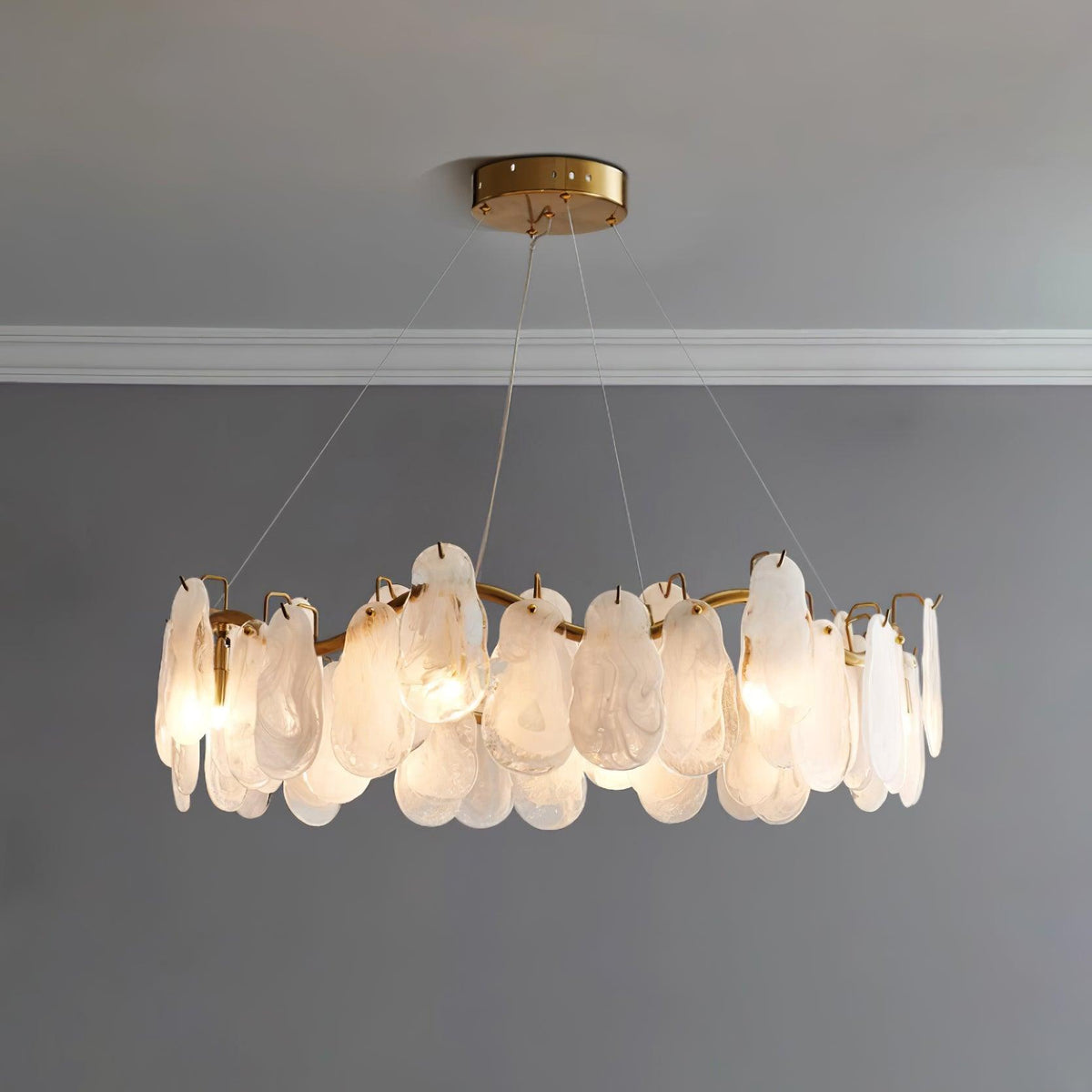 Veliselle Chandelier Cloud Glass Panels