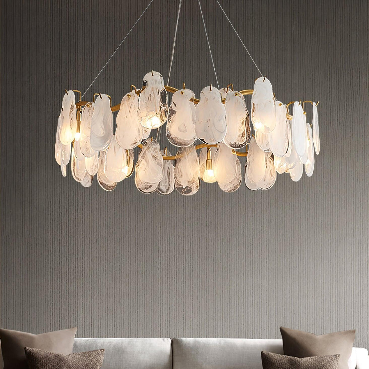 Veliselle Chandelier Cloud Glass Panels