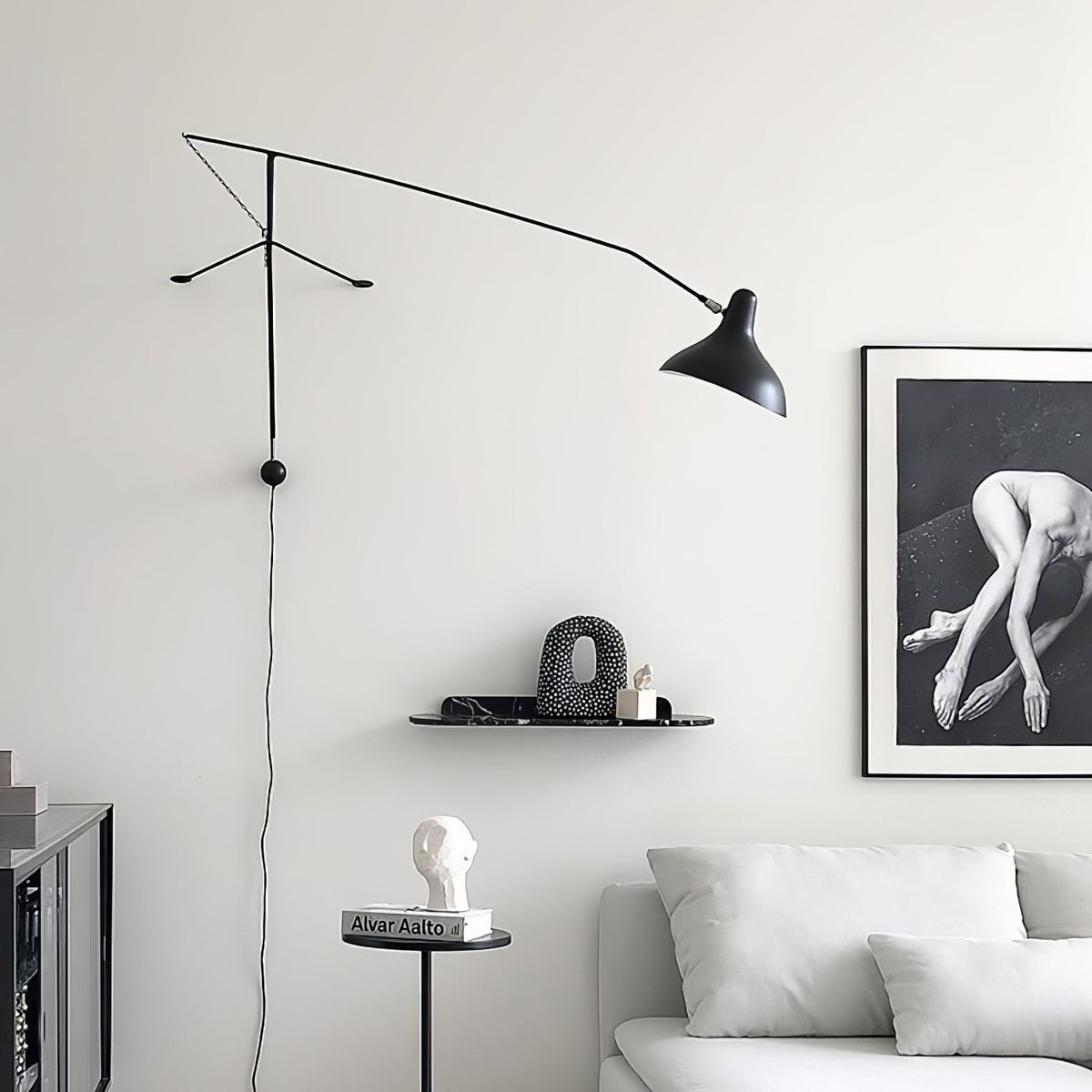 Ivsolarae Modern Minimalist Arm Wall Lamp