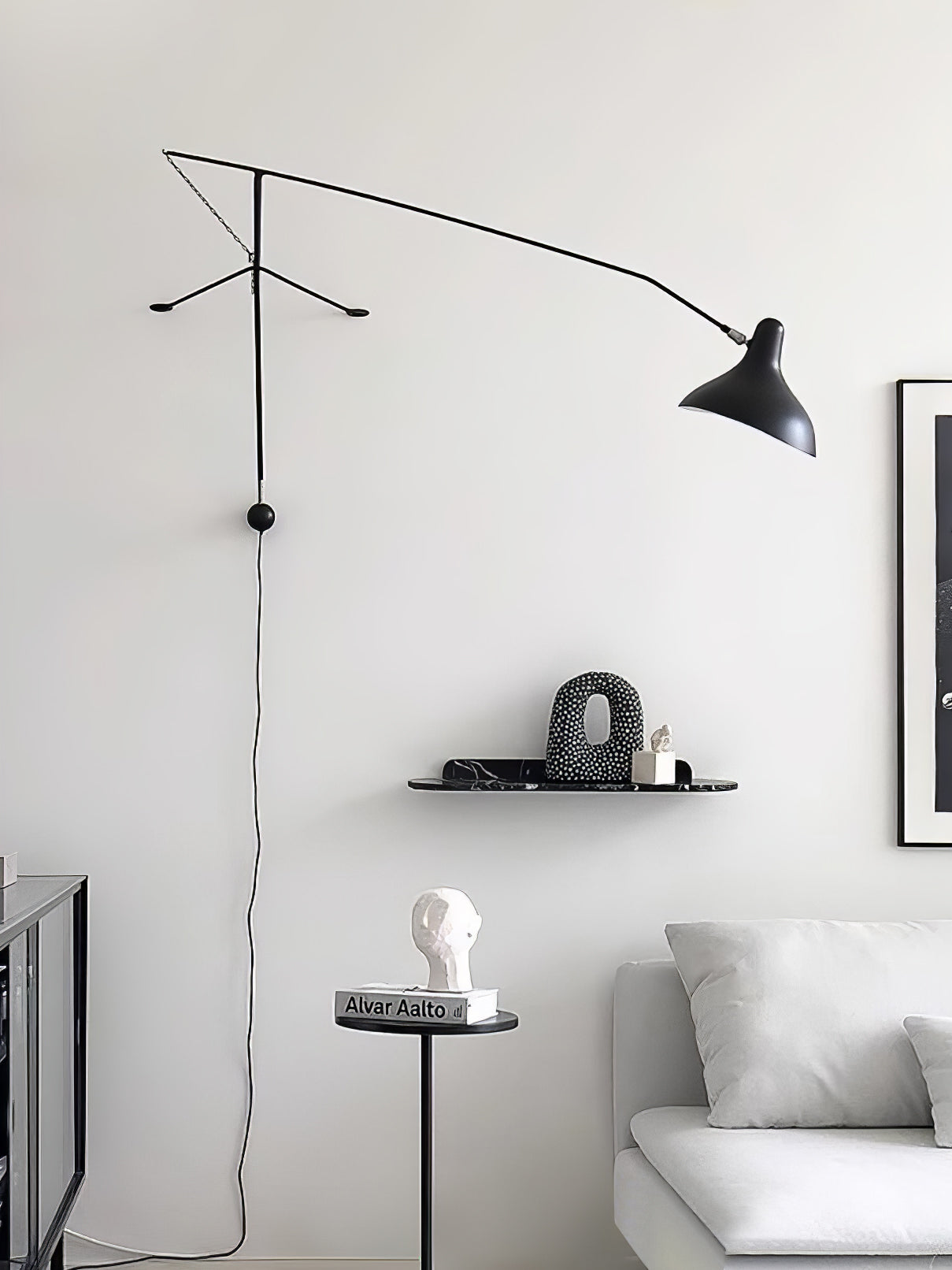 Ivsolarae Modern Minimalist Arm Wall Lamp