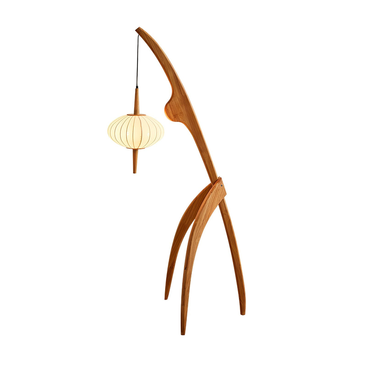 Ulen Mid Century Wooden Floor Lamp