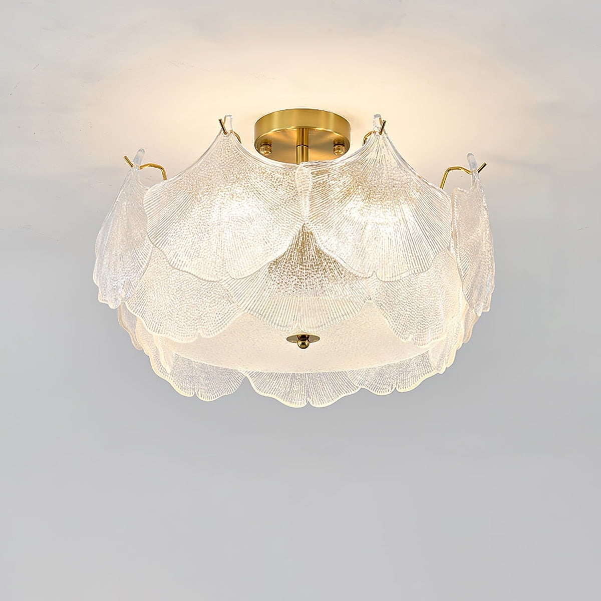 Quineth Maple Leaf Cluster Glass Ceiling Light
