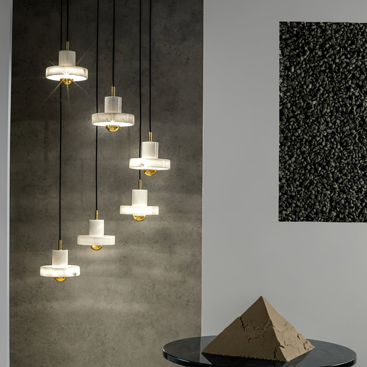 Cunorora Premium Nordic Art Aura Marble Pendant Lamp