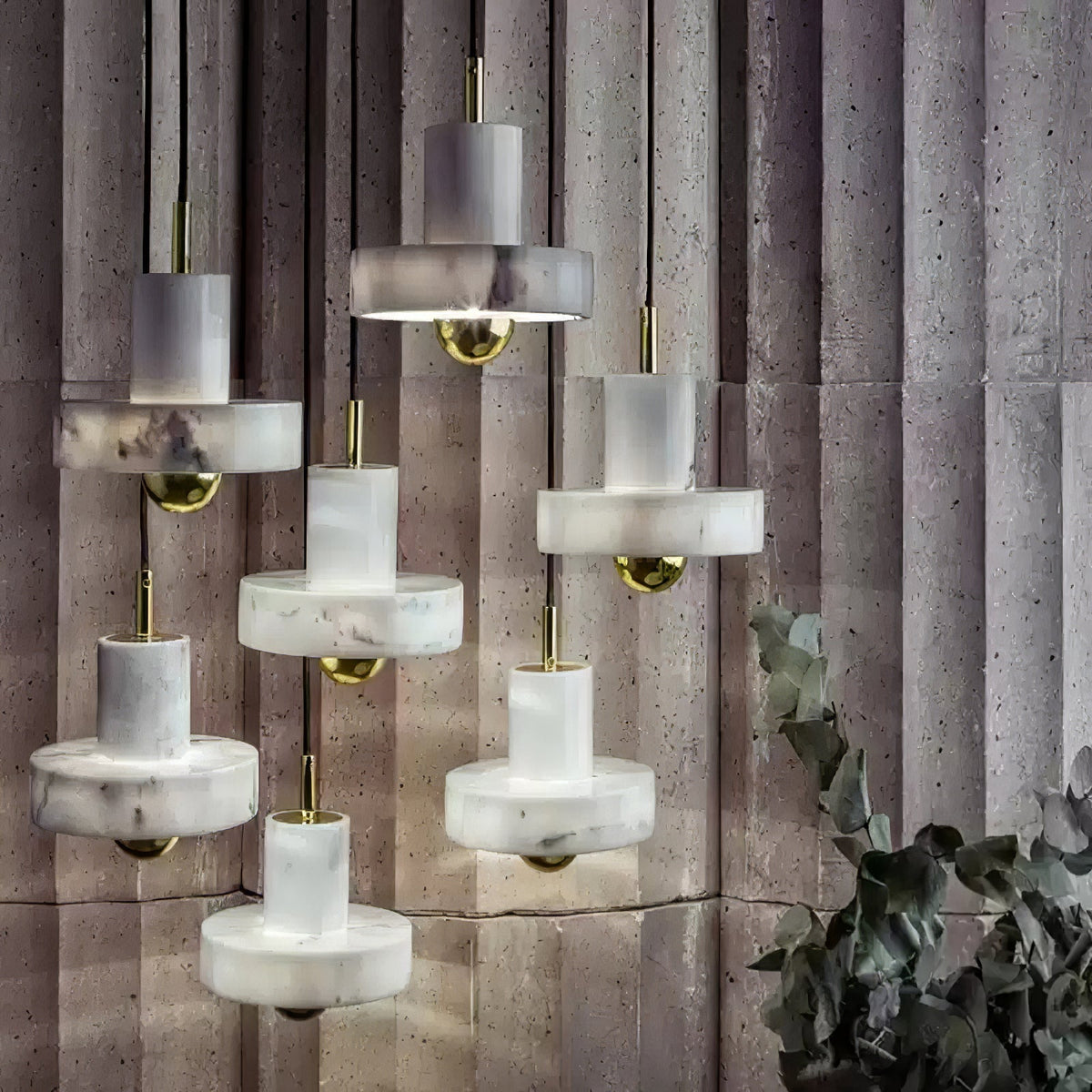 Cunorora Premium Nordic Art Aura Marble Pendant Lamp