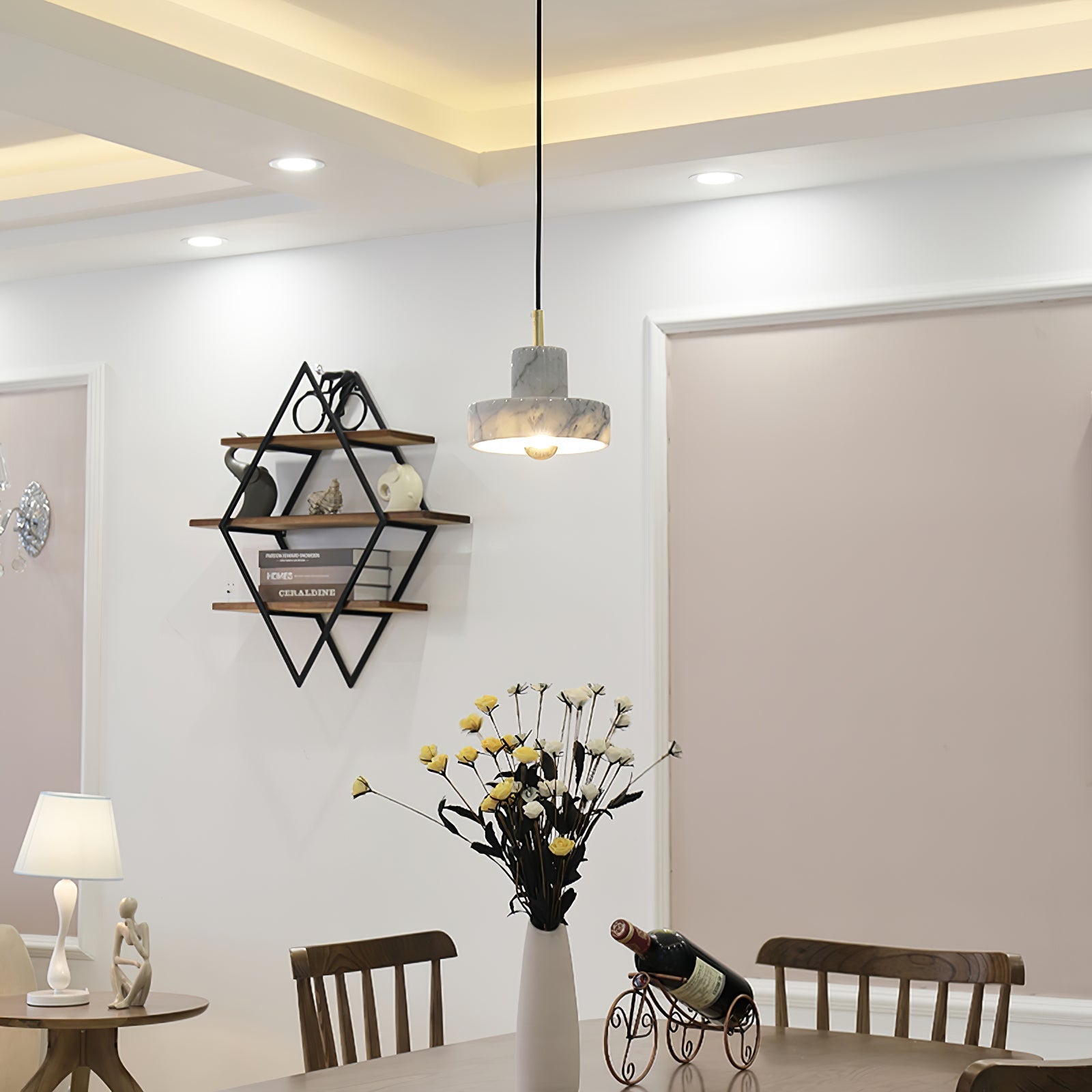Cunorora Premium Nordic Art Aura Marble Pendant Lamp