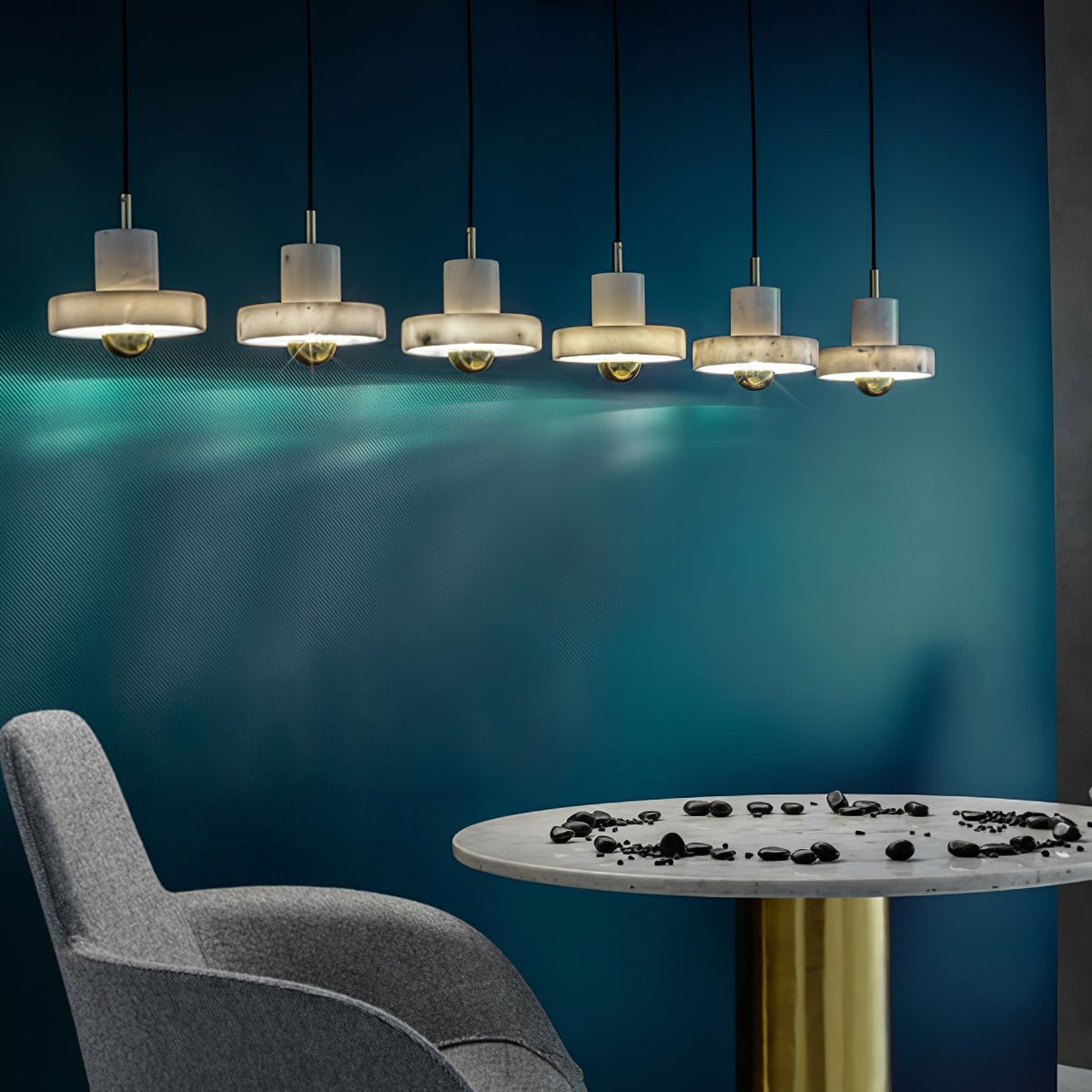 Cunorora Premium Nordic Art Aura Marble Pendant Lamp