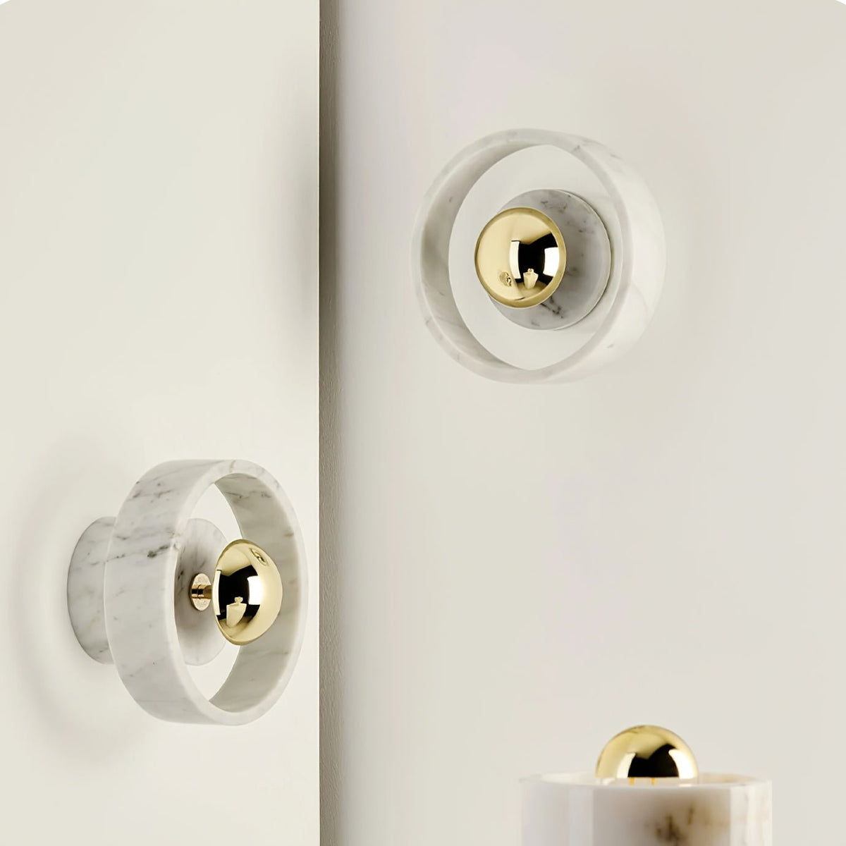 Aurvelora Premium Nordic Art Aura Marble Wall Lamp
