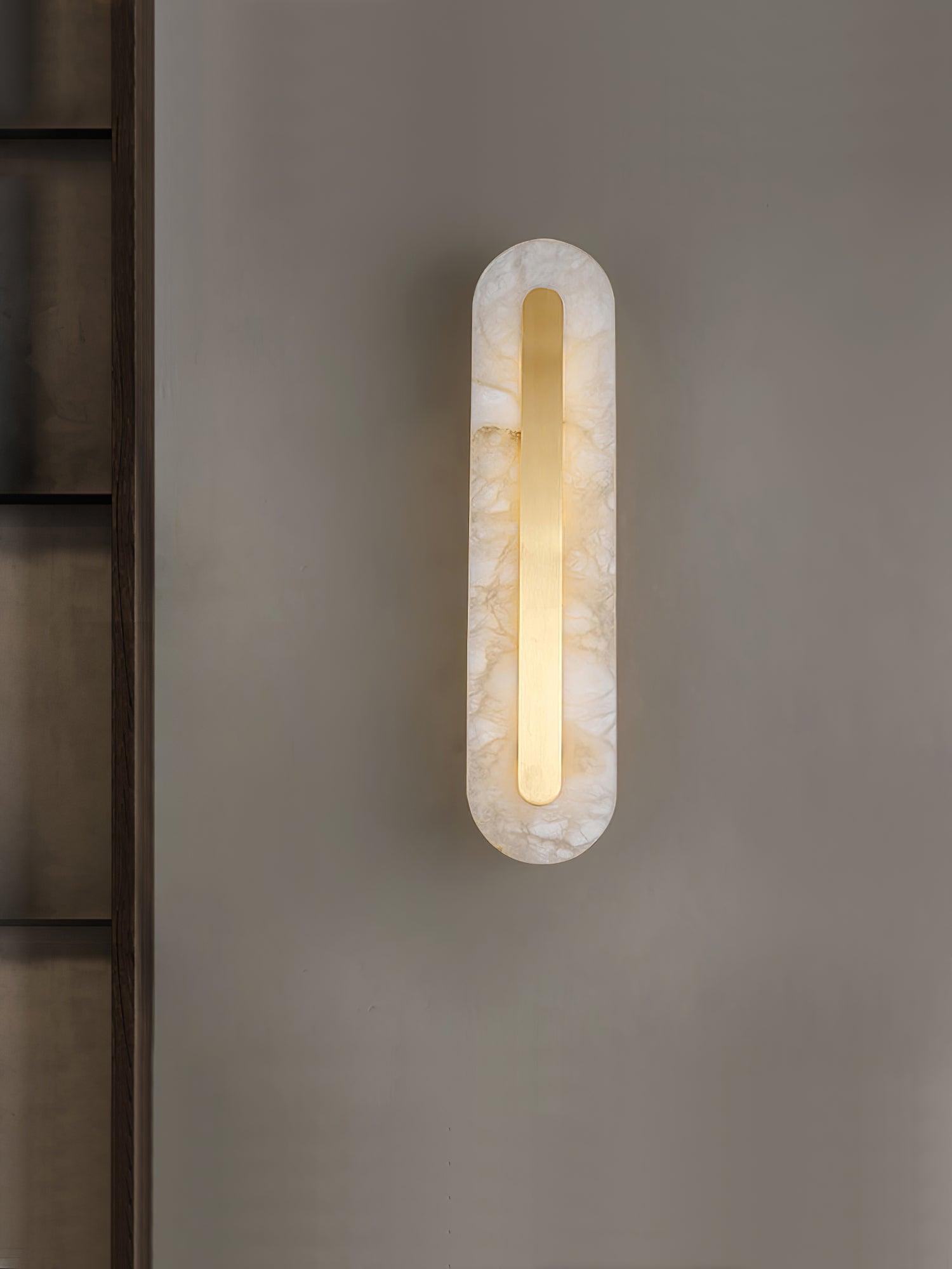 Selvia Minimalist Alabaster Wall Light