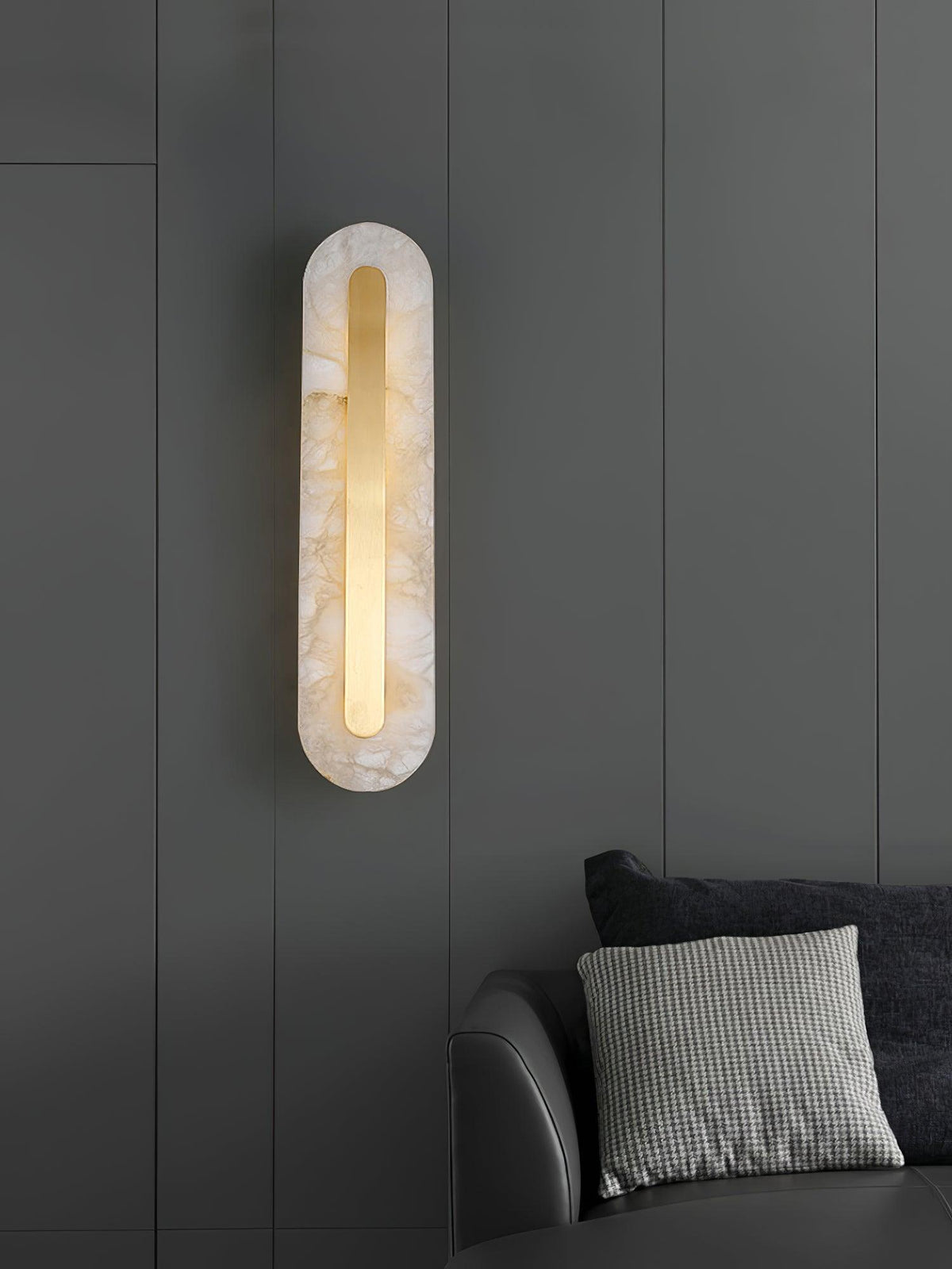 Selvia Minimalist Alabaster Wall Light