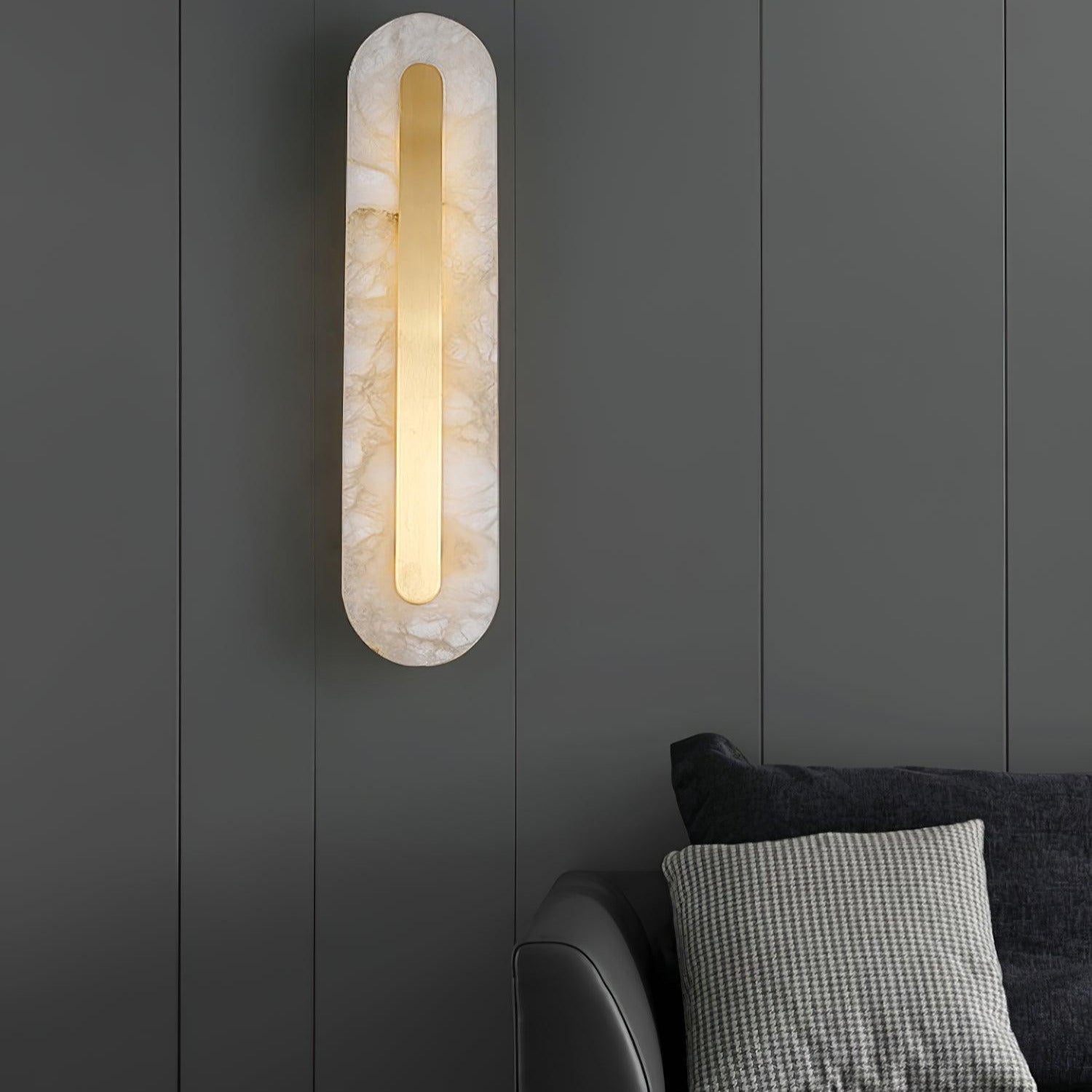 Ronan Alabaster Rounded Wall Lamp