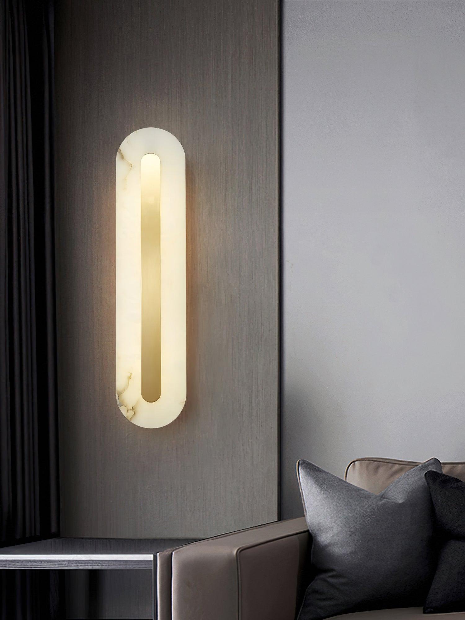 Selvia Minimalist Alabaster Wall Light