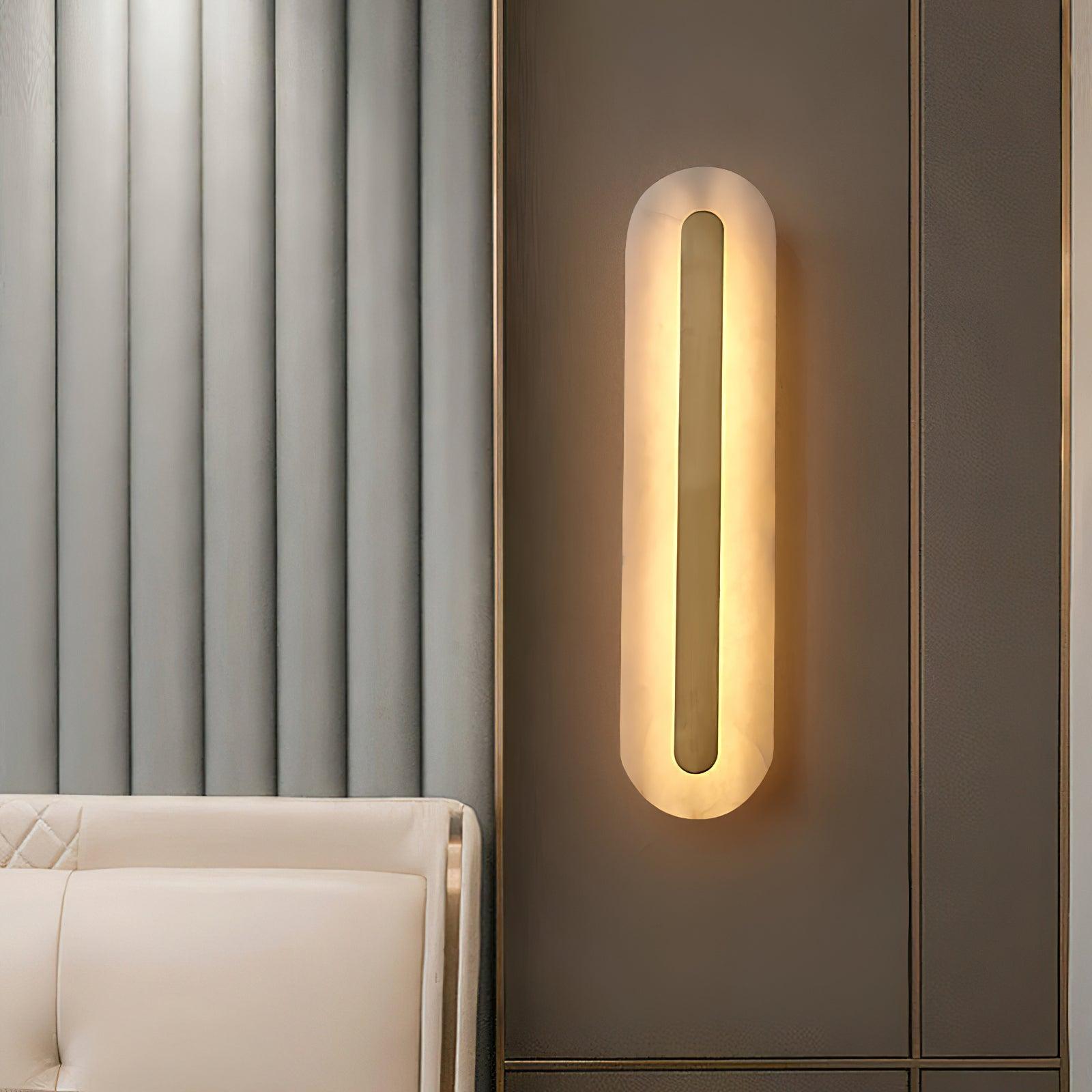Selvia Minimalist Alabaster Wall Light