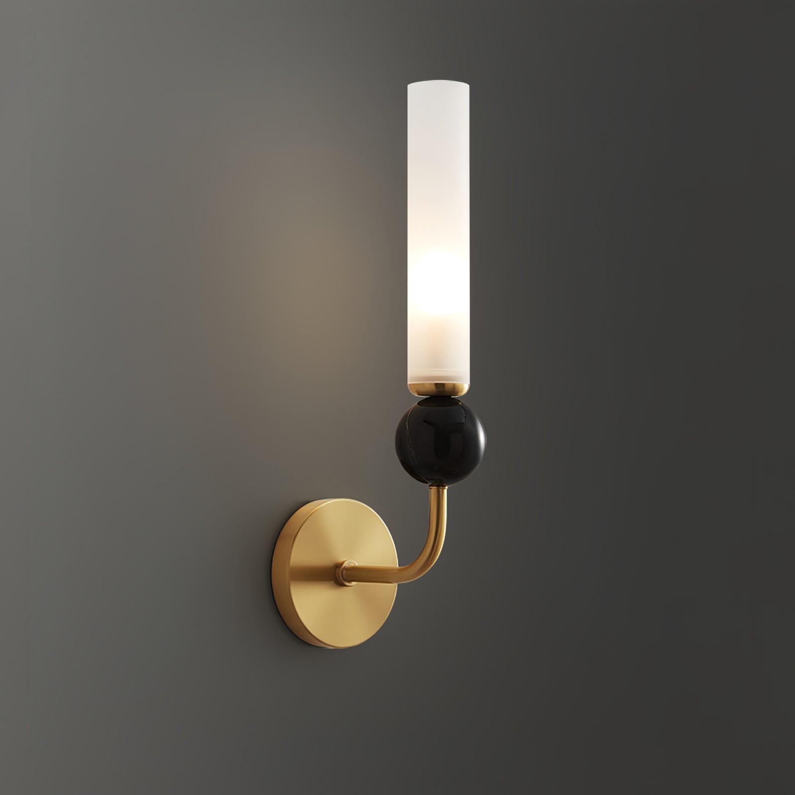 Dulane Modern Minimalist Vertical Marble Wall Lamp