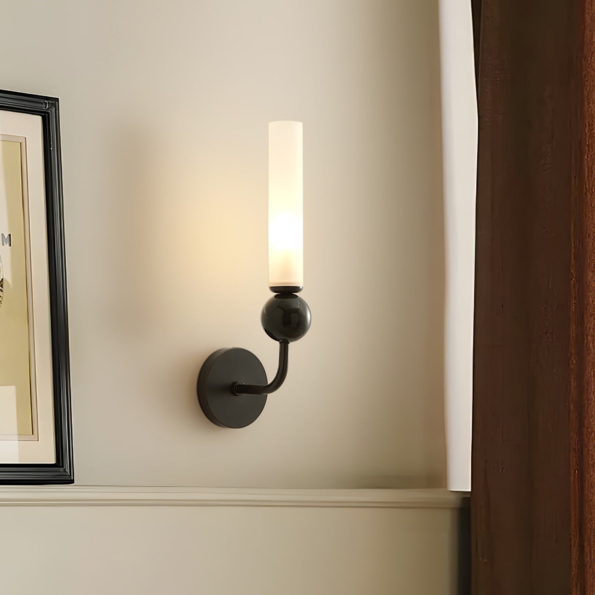 Dulane Modern Minimalist Vertical Marble Wall Lamp