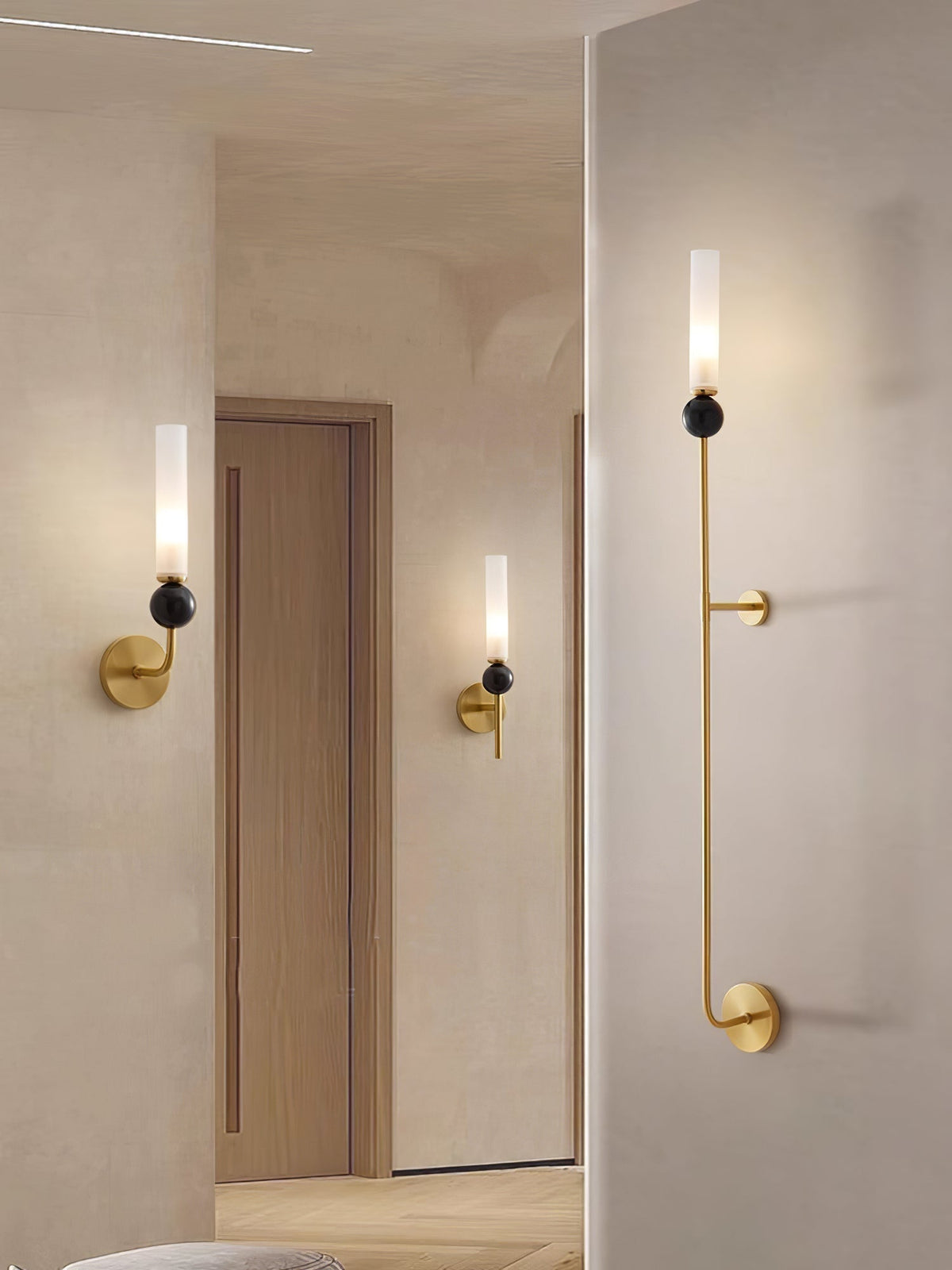 Dulane Modern Minimalist Vertical Marble Wall Lamp