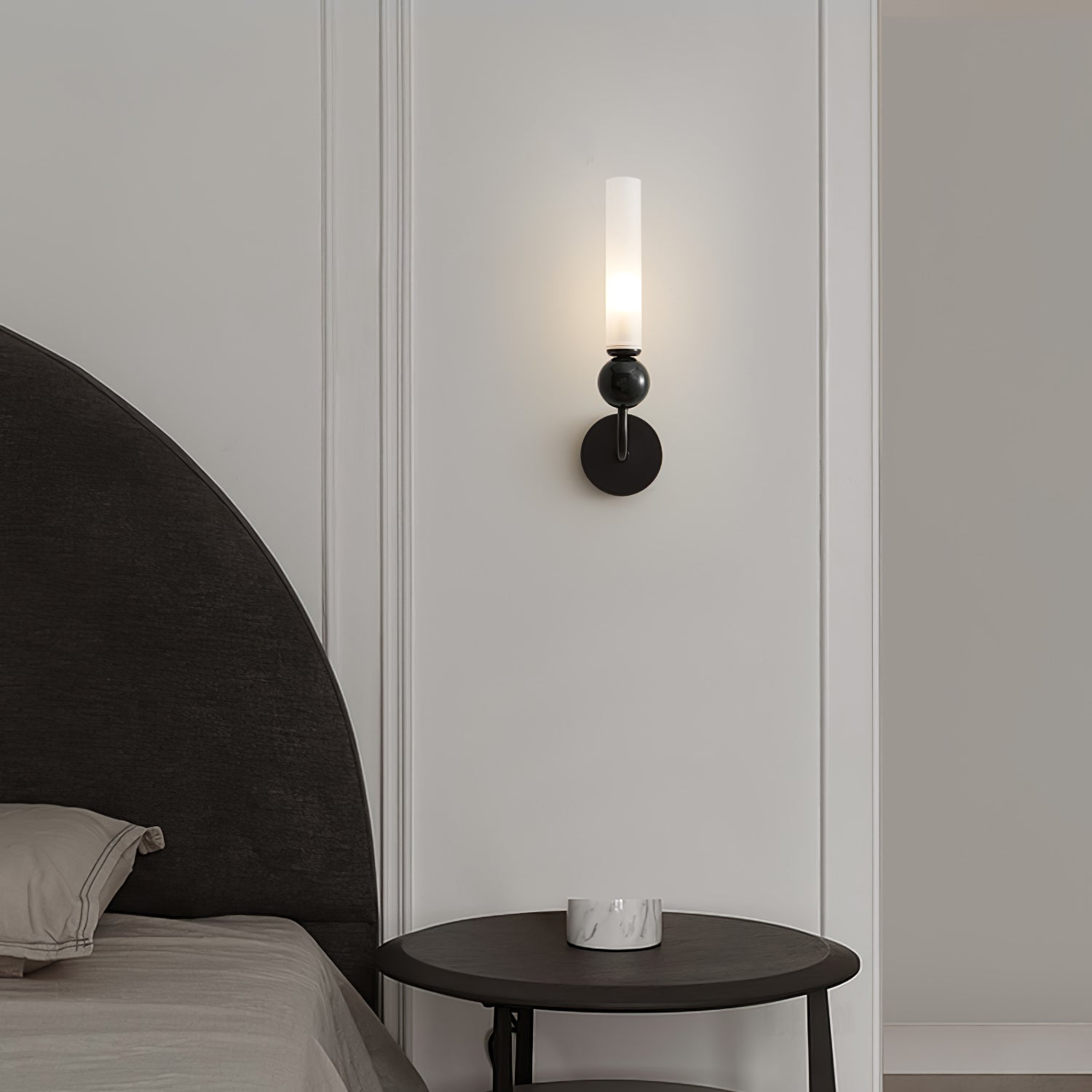 Dulane Modern Minimalist Vertical Marble Wall Lamp