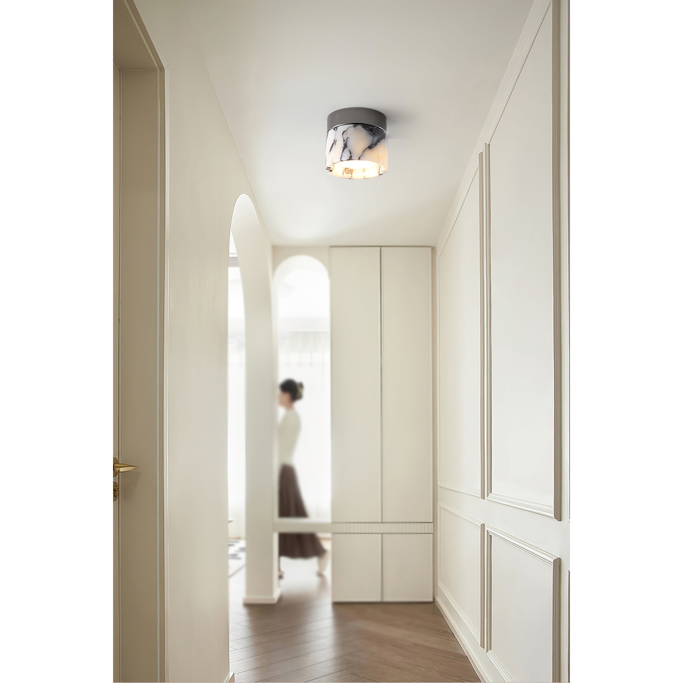 Selielle Round Marble Ceiling Lamp