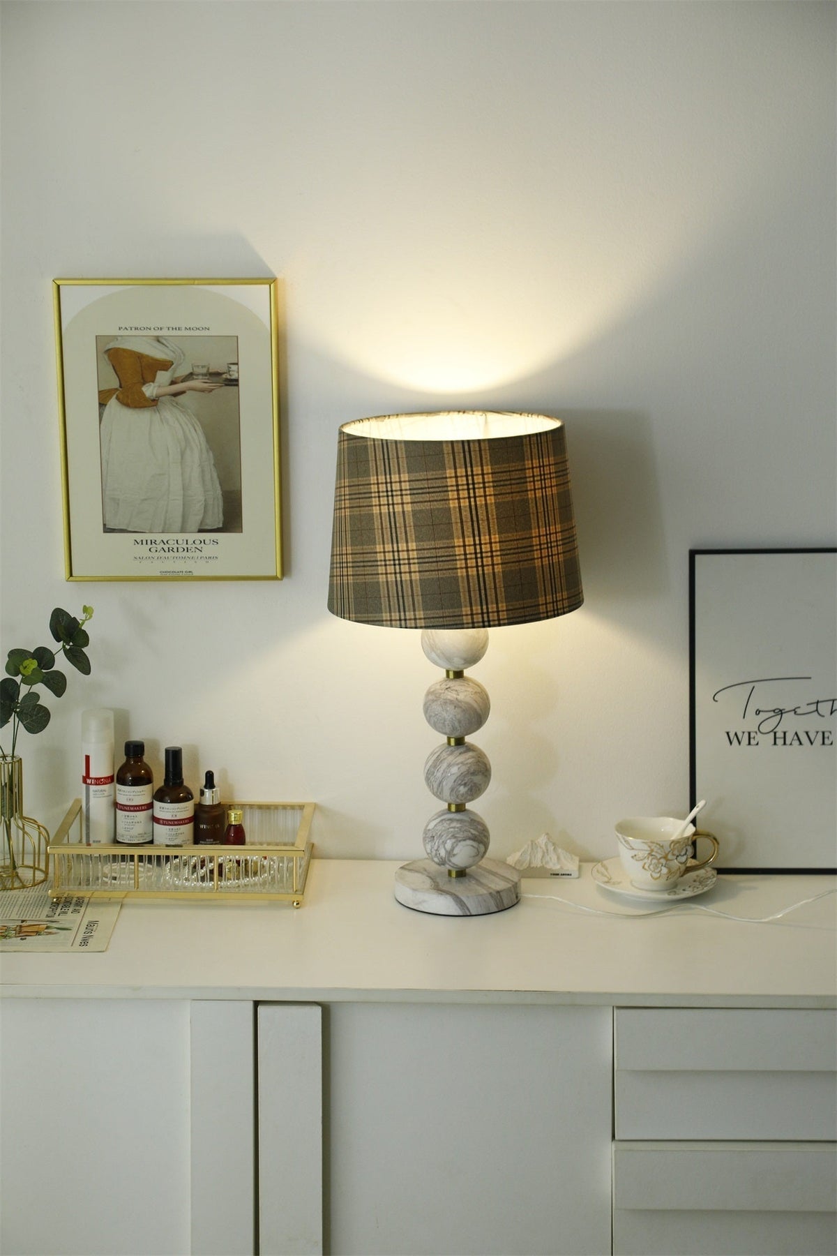 Rowan Modern Marble Table Lamp