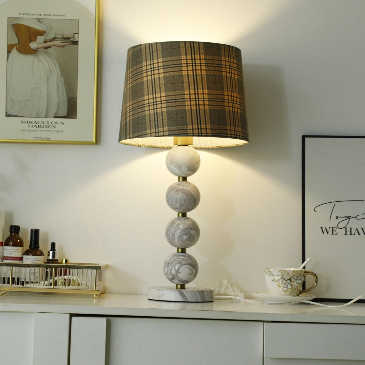 Rowan Modern Marble Table Lamp
