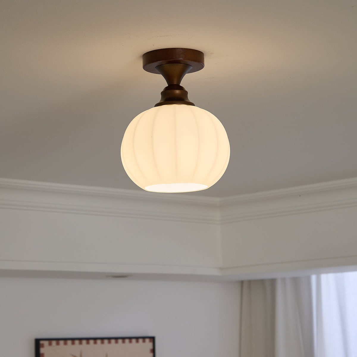 Alveneth Premium Nordic Art Glass Ceiling Lamp