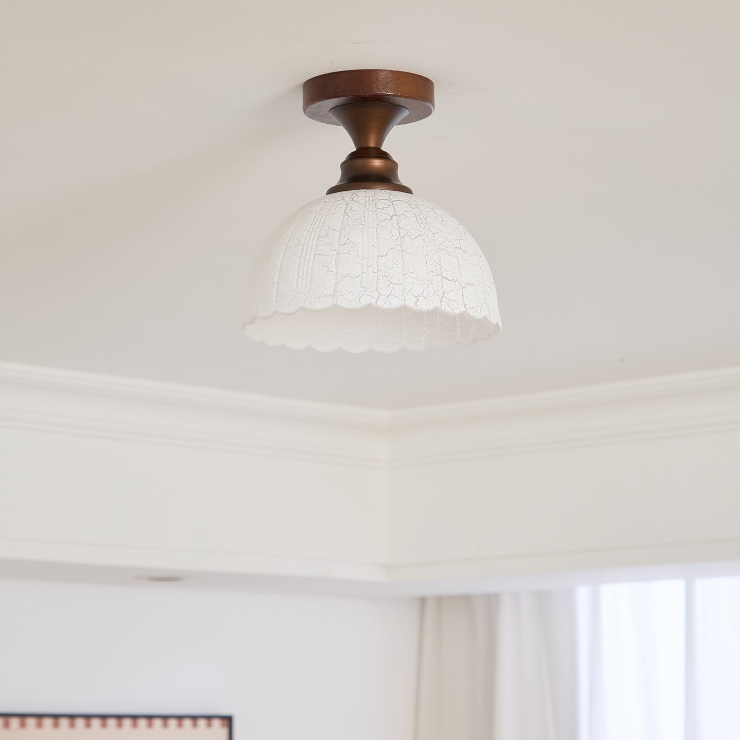 Alveneth Premium Nordic Art Glass Ceiling Lamp