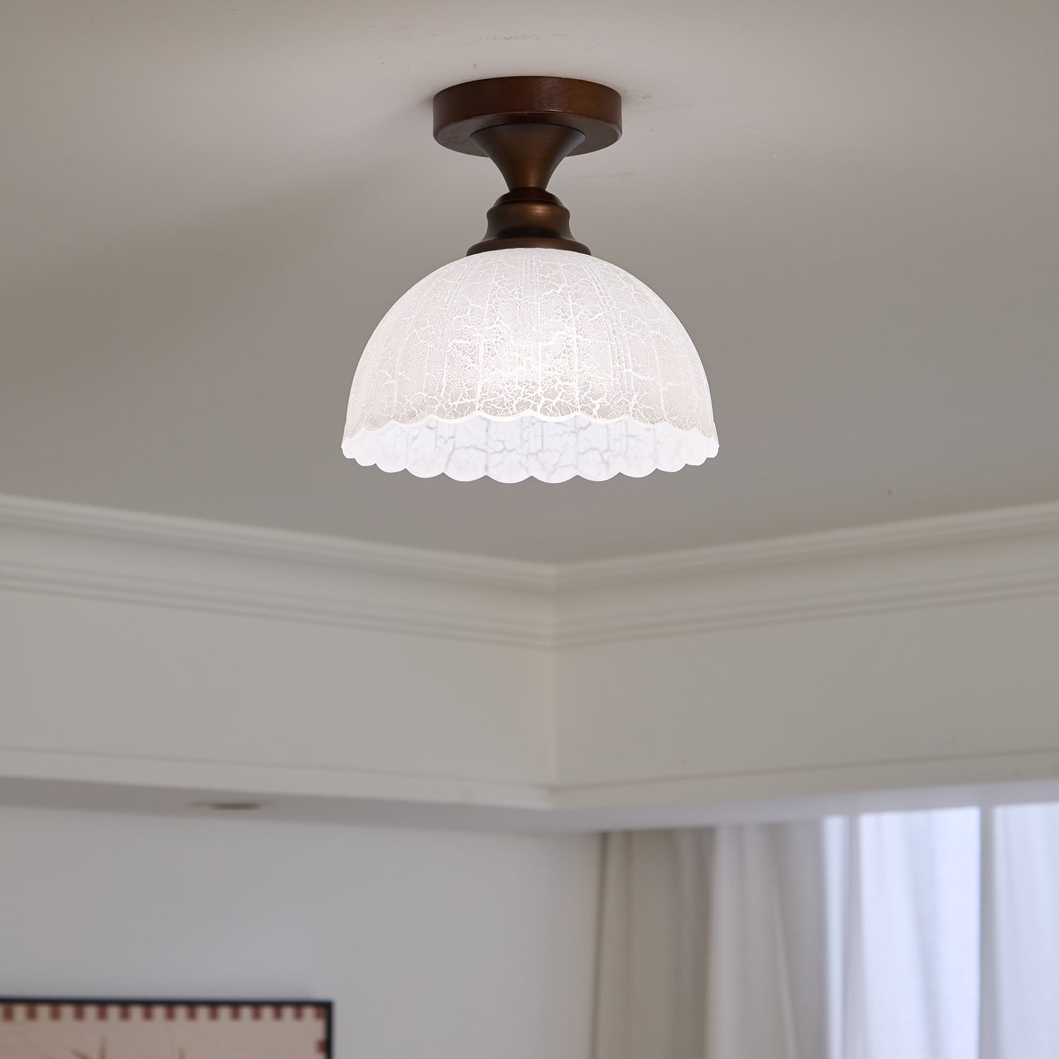 Alveneth Premium Nordic Art Glass Ceiling Lamp